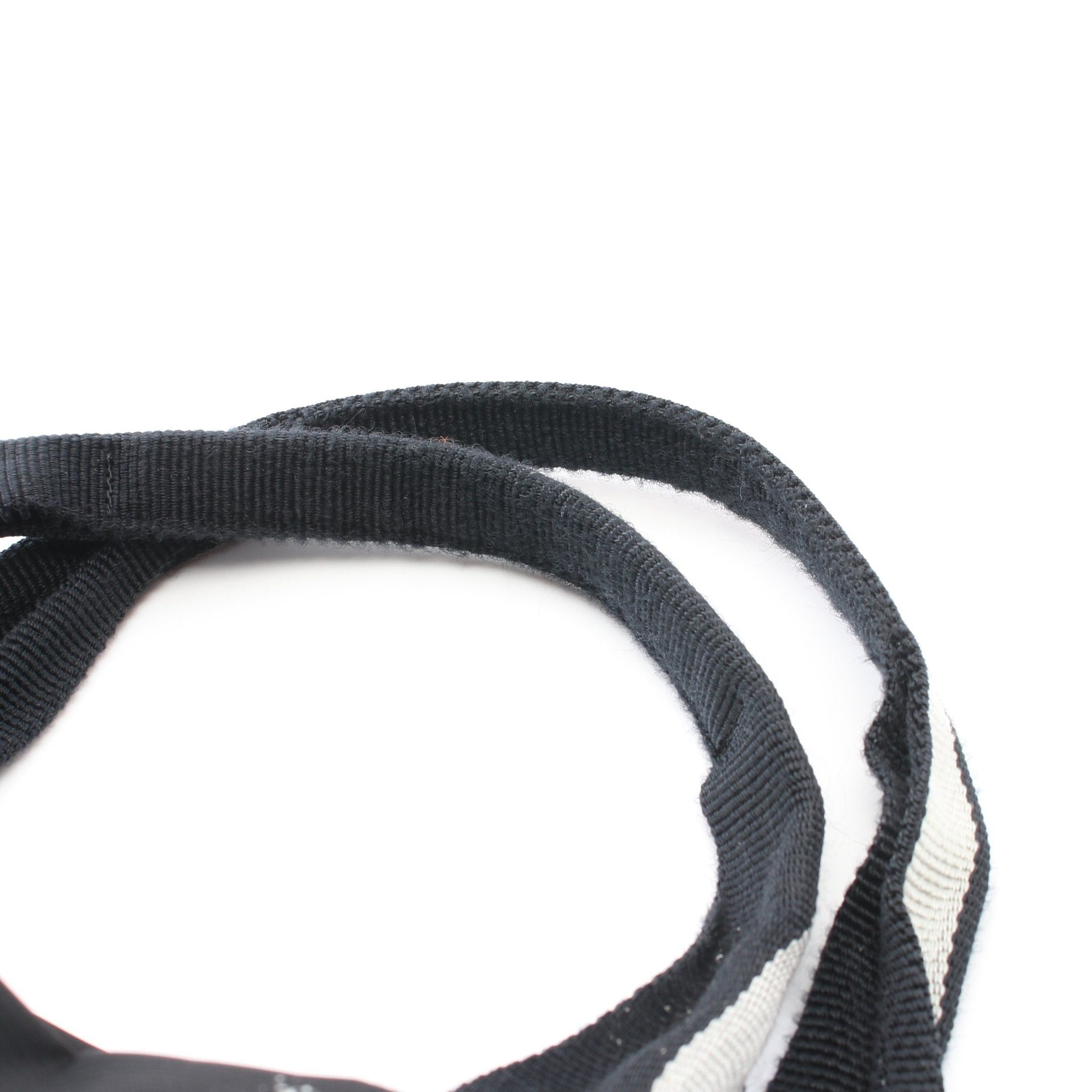 Chanel Chanel Old Travel Line Handbag Tote Bag Nylon Black White Silver Hardware Size ONE SIZE - 7 Thumbnail