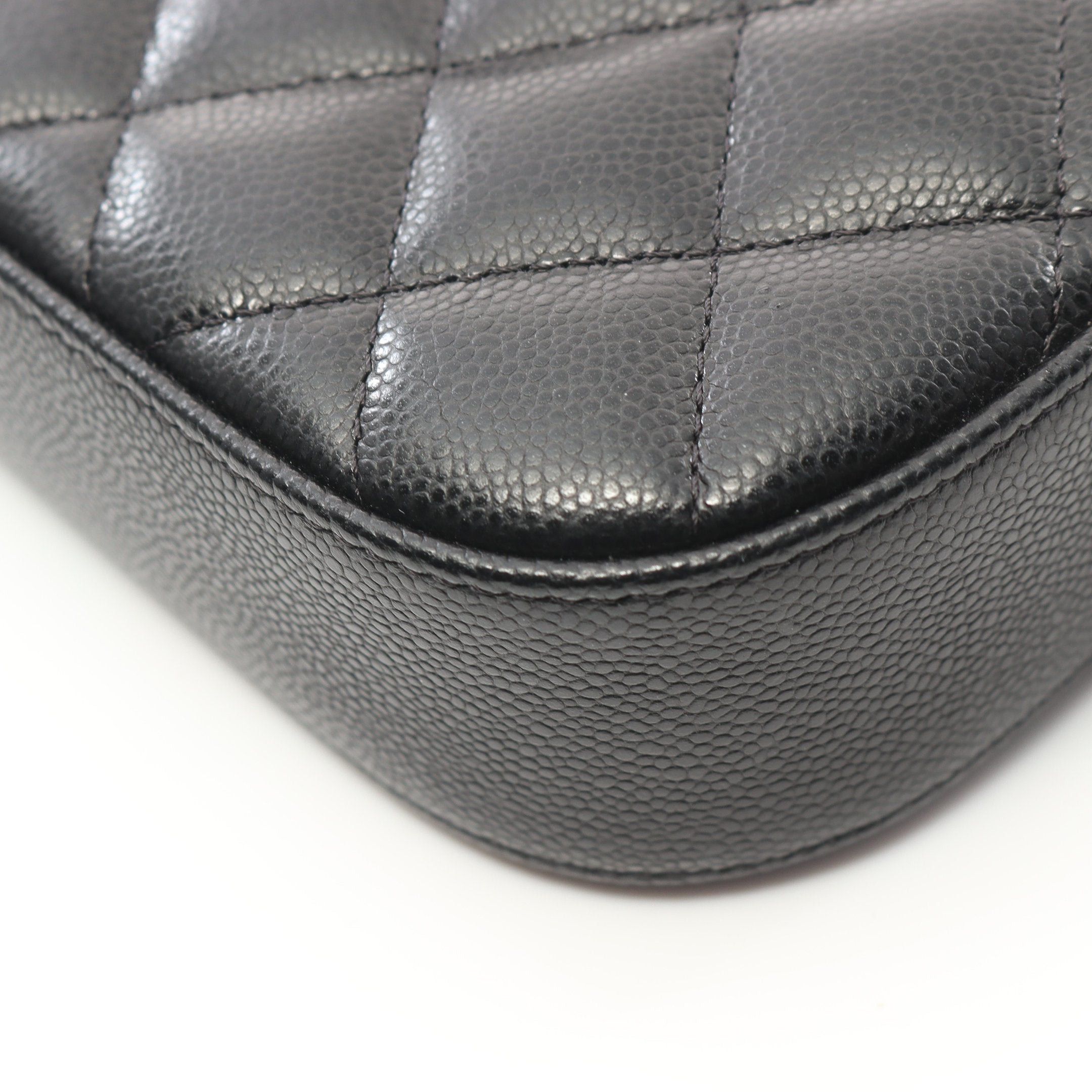 Chanel Chanel Matelasse Camera Bag Chain Shoulder Caviar Skin Black Gold Hardware Size ONE SIZE - 8 Thumbnail