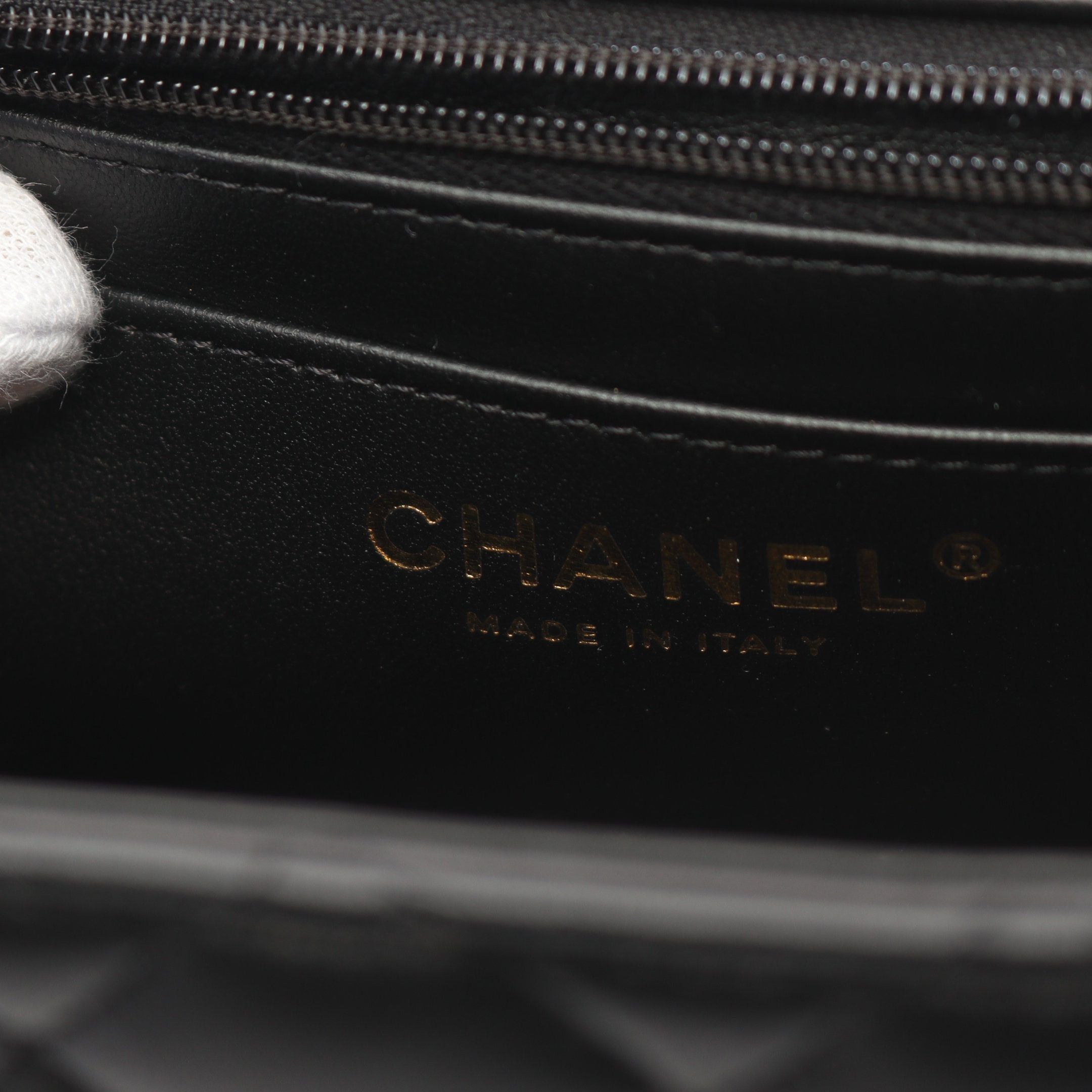 Chanel Chanel Mini Matelasse Chain Shoulder Bag Lambskin Black Gold Hardware Size ONE SIZE - 4 Thumbnail