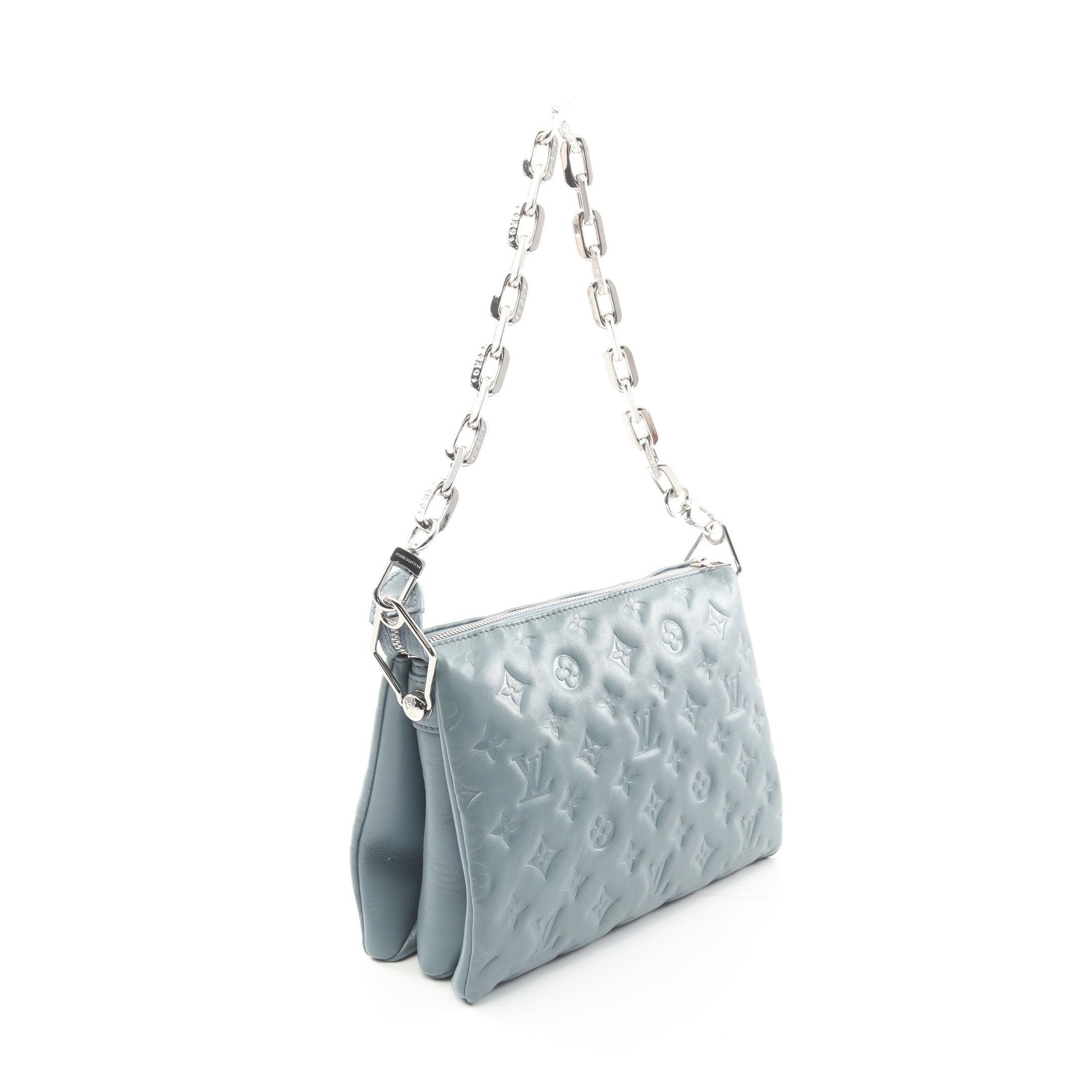 Louis Vuitton Louis Vuitton Coussin Pm Monogram Chain Shoulder Bag Leather Blue Gray Size ONE SIZE - 2 Thumbnail