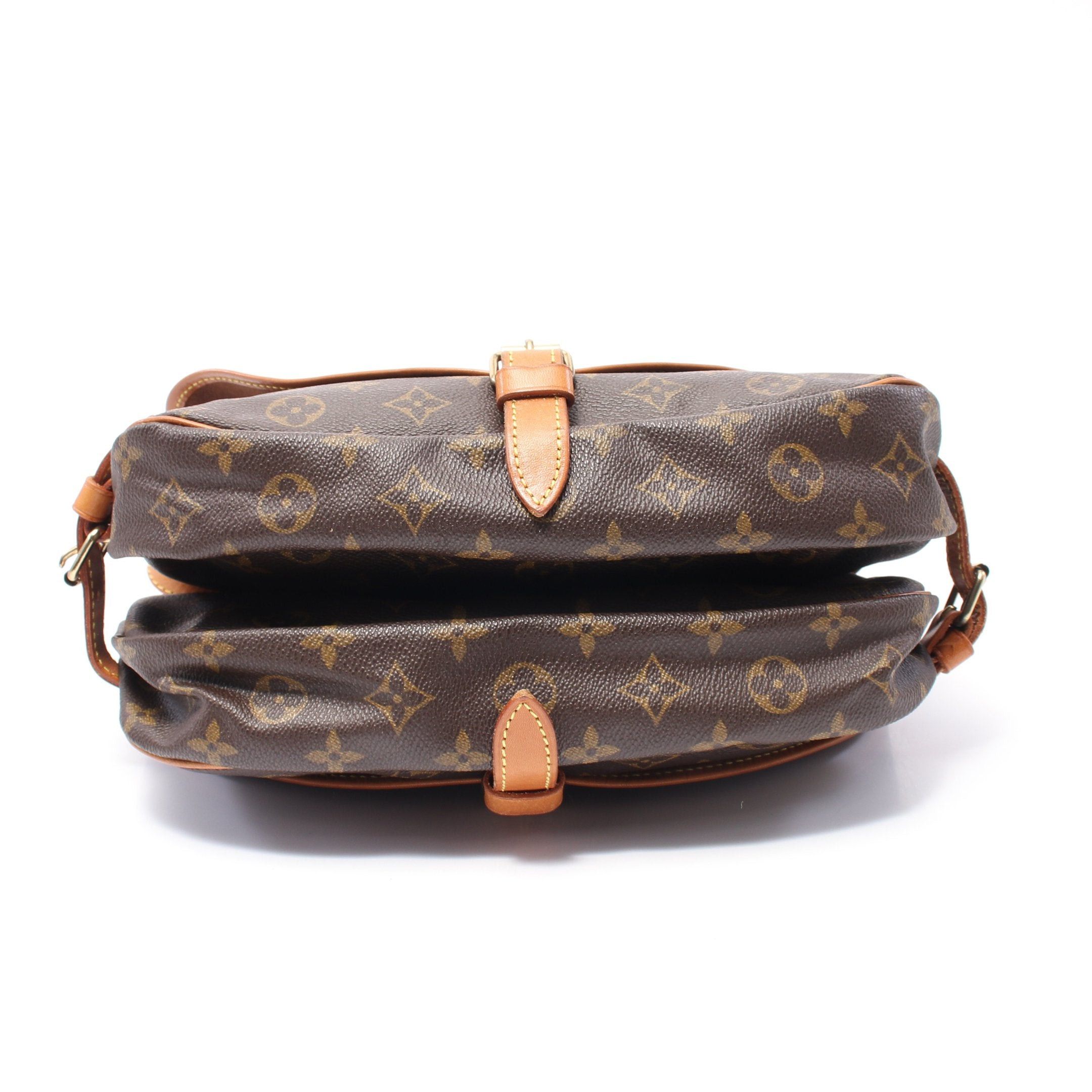 Louis Vuitton Louis Vuitton Saumur 30 Monogram Shoulder Bag Leather Brown Size ONE SIZE - 15 Thumbnail