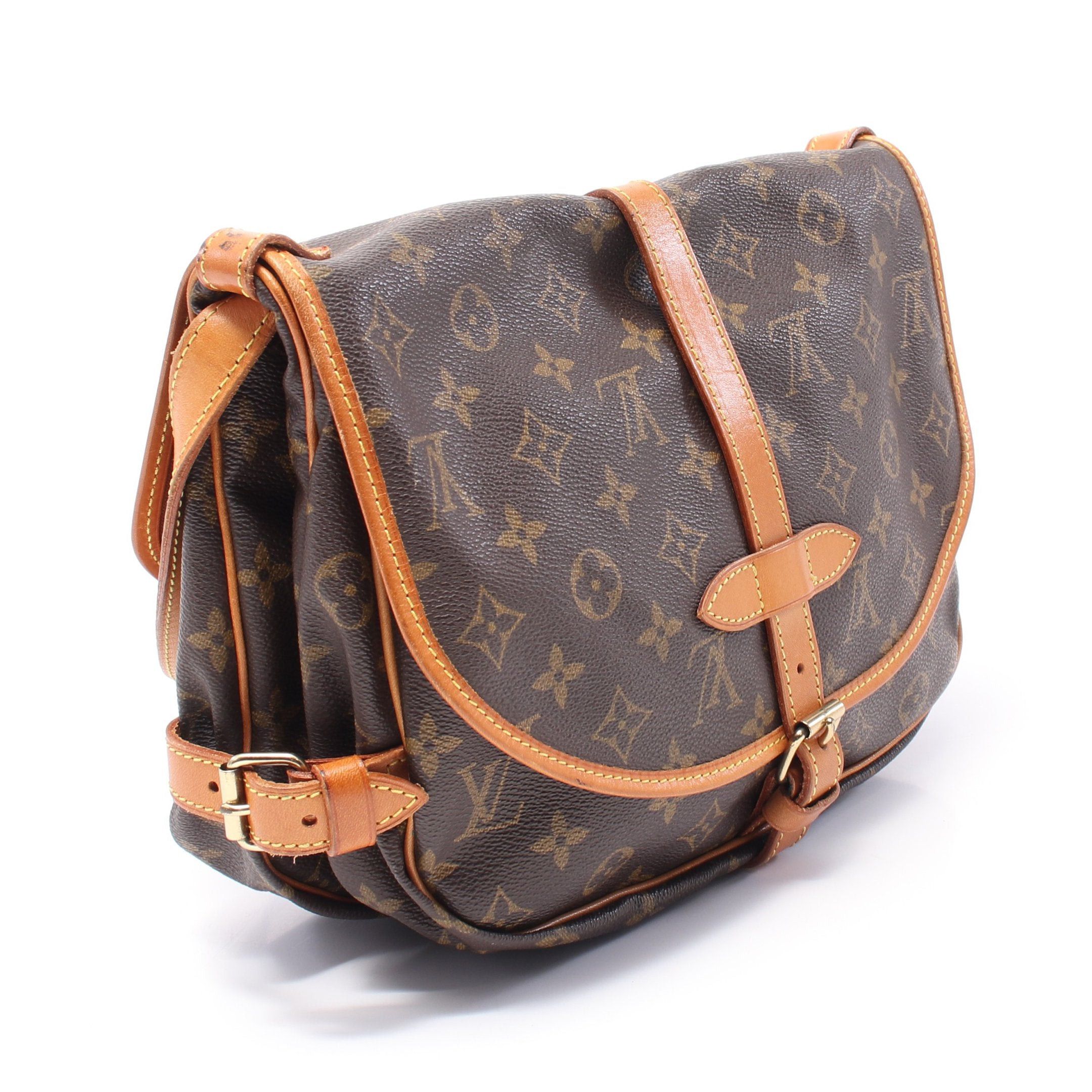 Louis Vuitton Louis Vuitton Saumur 30 Monogram Shoulder Bag Leather Brown Size ONE SIZE - 2 Thumbnail