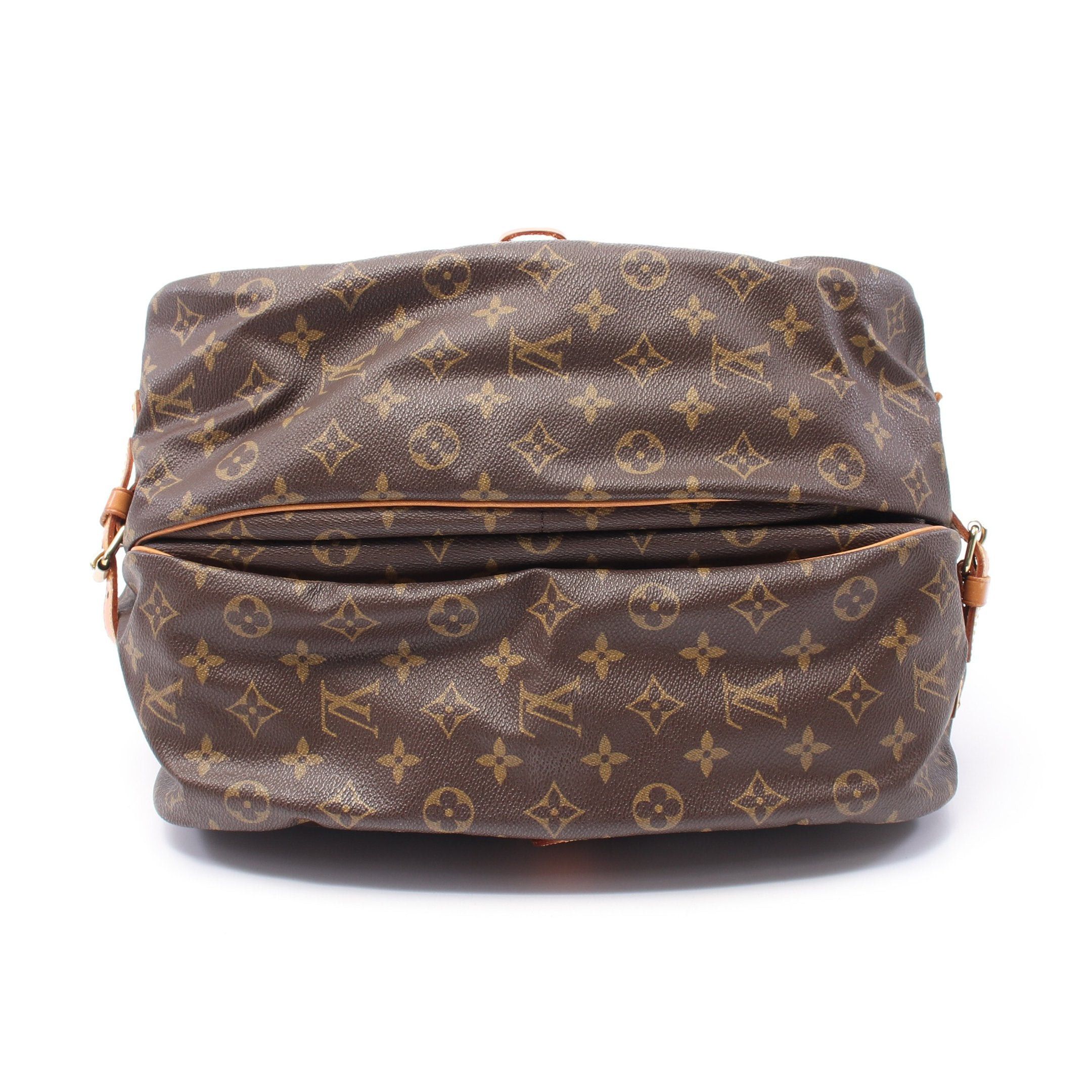 Louis Vuitton Louis Vuitton Saumur 35 Monogram Shoulder Bag Leather Brown Size ONE SIZE - 14 Thumbnail