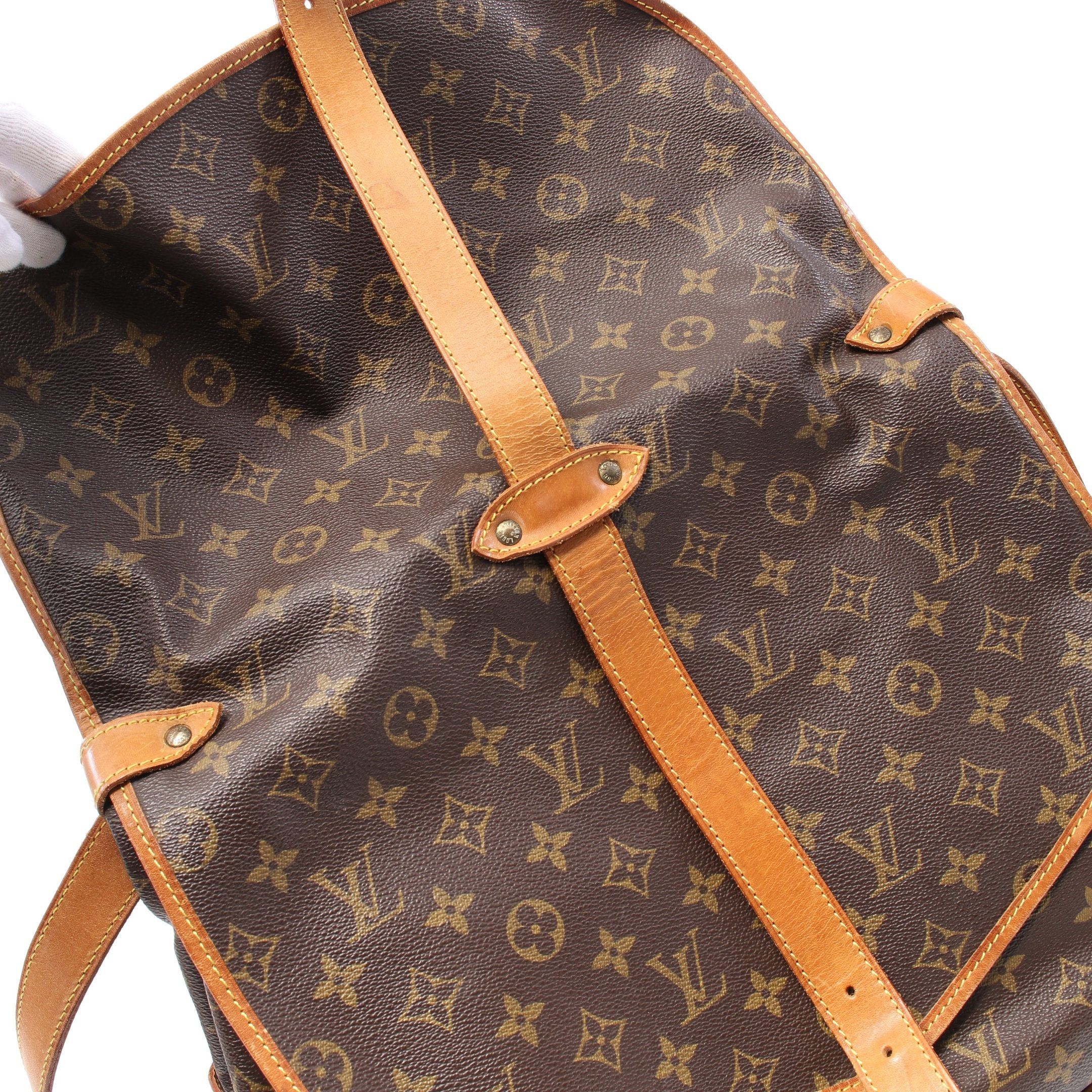 Louis Vuitton Louis Vuitton Saumur 35 Monogram Shoulder Bag Leather Brown Size ONE SIZE - 7 Thumbnail