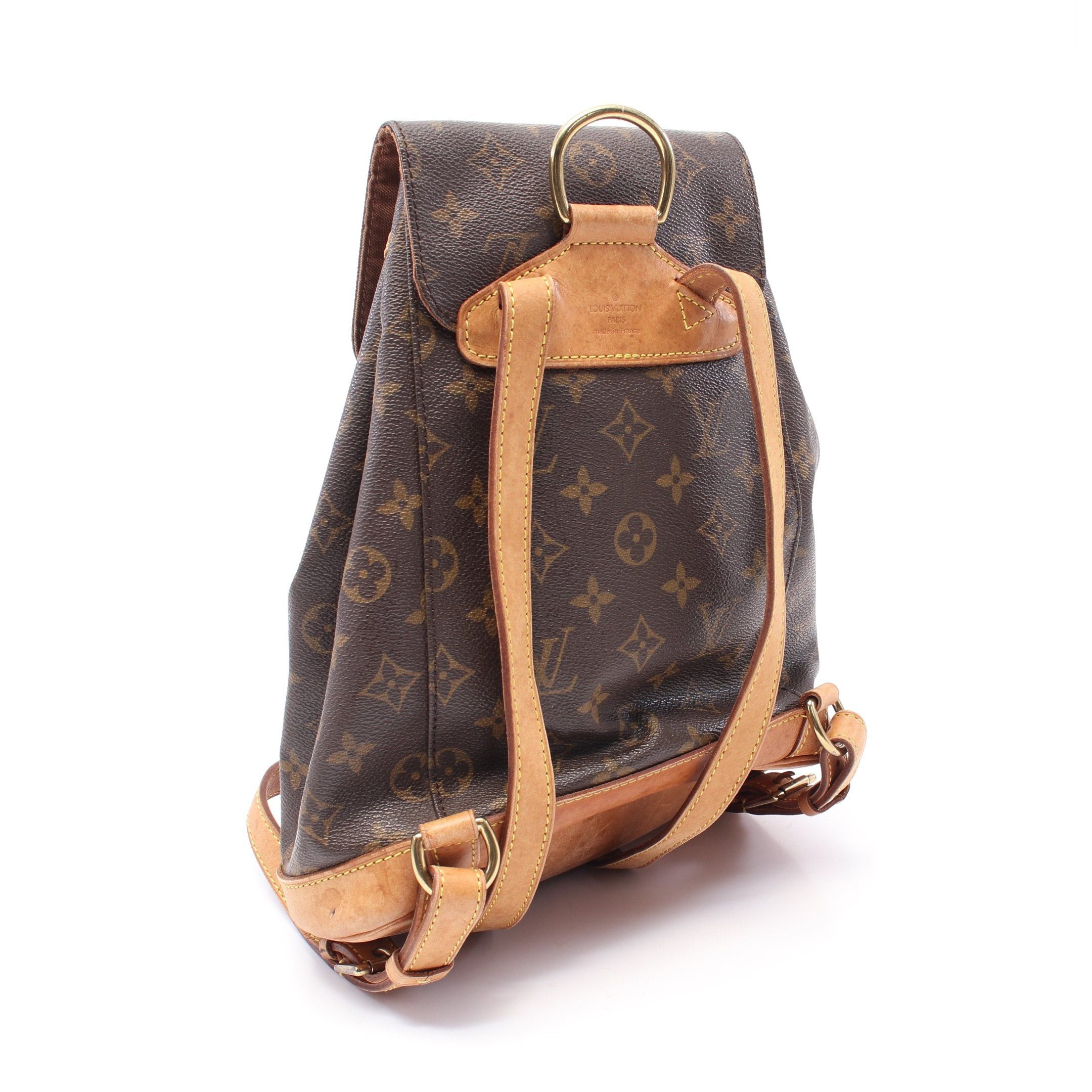 Louis Vuitton Louis Vuitton Montsouris Mm Monogram Backpack Rucksack Leather Brown Size ONE SIZE - 2 Thumbnail