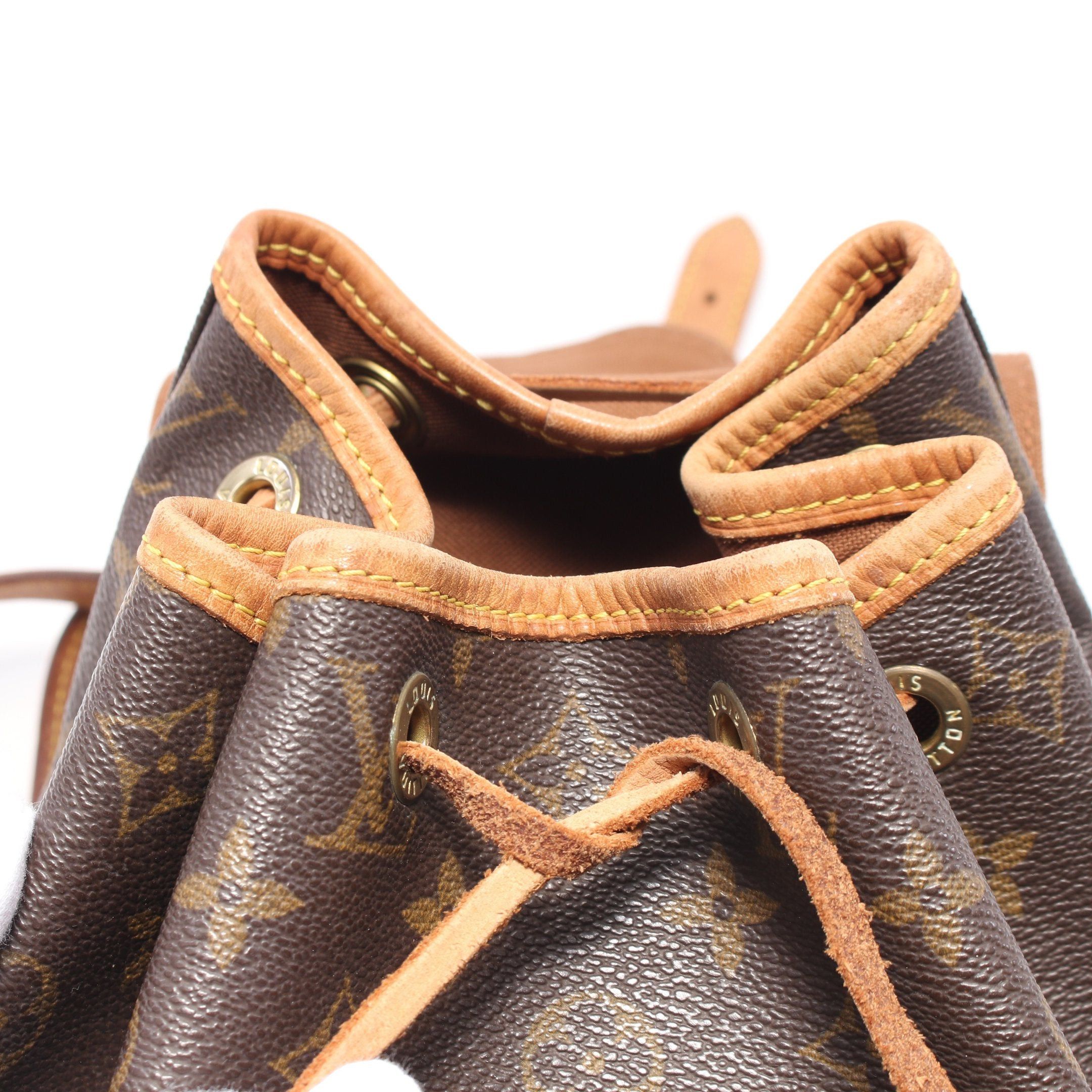 Louis Vuitton Louis Vuitton Montsouris Mm Monogram Backpack Rucksack Leather Brown Size ONE SIZE - 12 Thumbnail