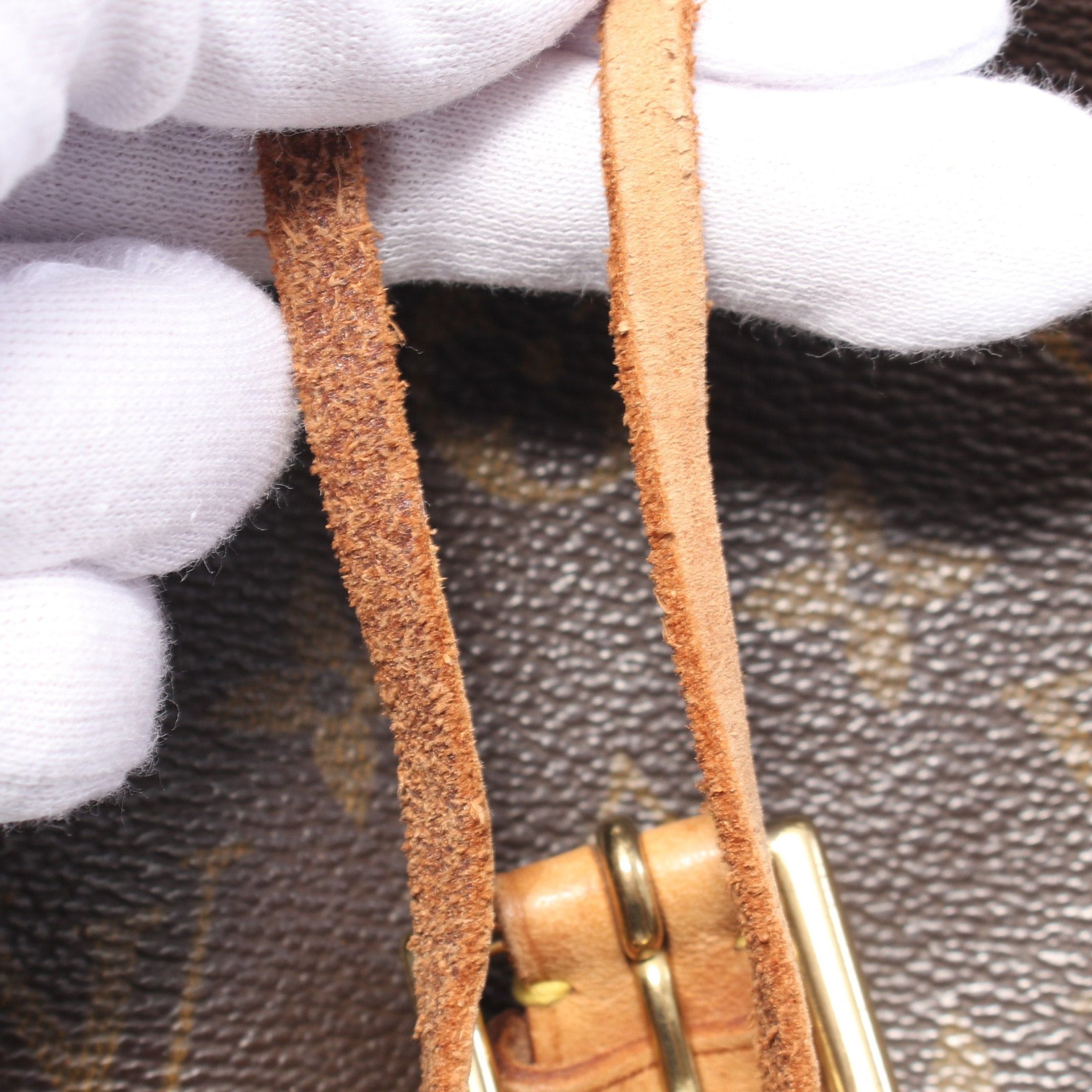 Louis Vuitton Louis Vuitton Montsouris Mm Monogram Backpack Rucksack Leather Brown Size ONE SIZE - 6 Thumbnail