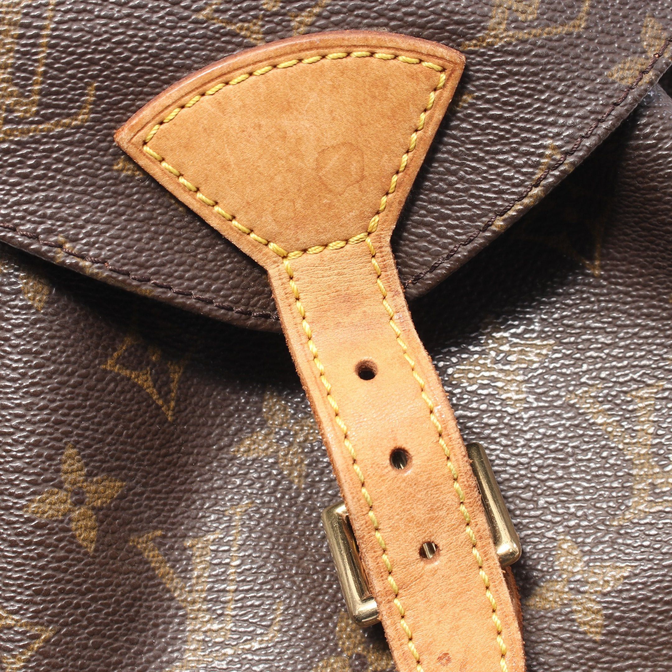 Louis Vuitton Louis Vuitton Montsouris Mm Monogram Backpack Rucksack Leather Brown Size ONE SIZE - 9 Thumbnail