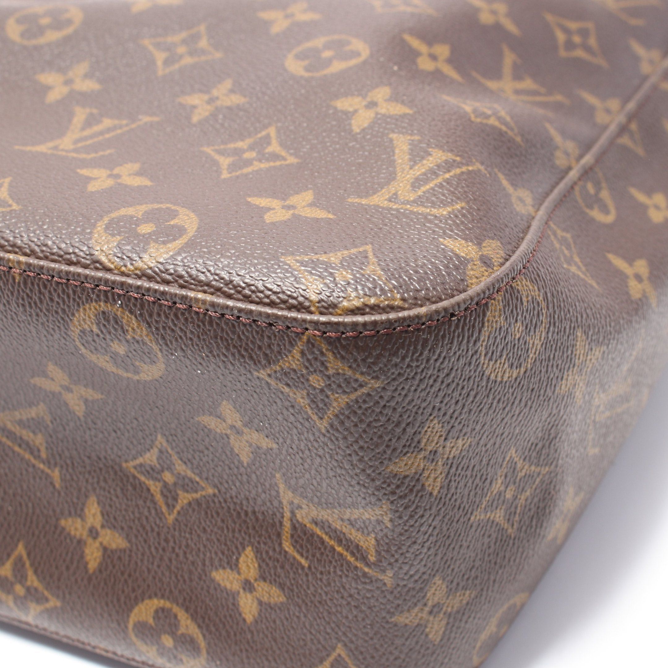 Louis Vuitton Louis Vuitton Looping Gm Monogram Shoulder Bag Leather Brown Size ONE SIZE - 11 Thumbnail