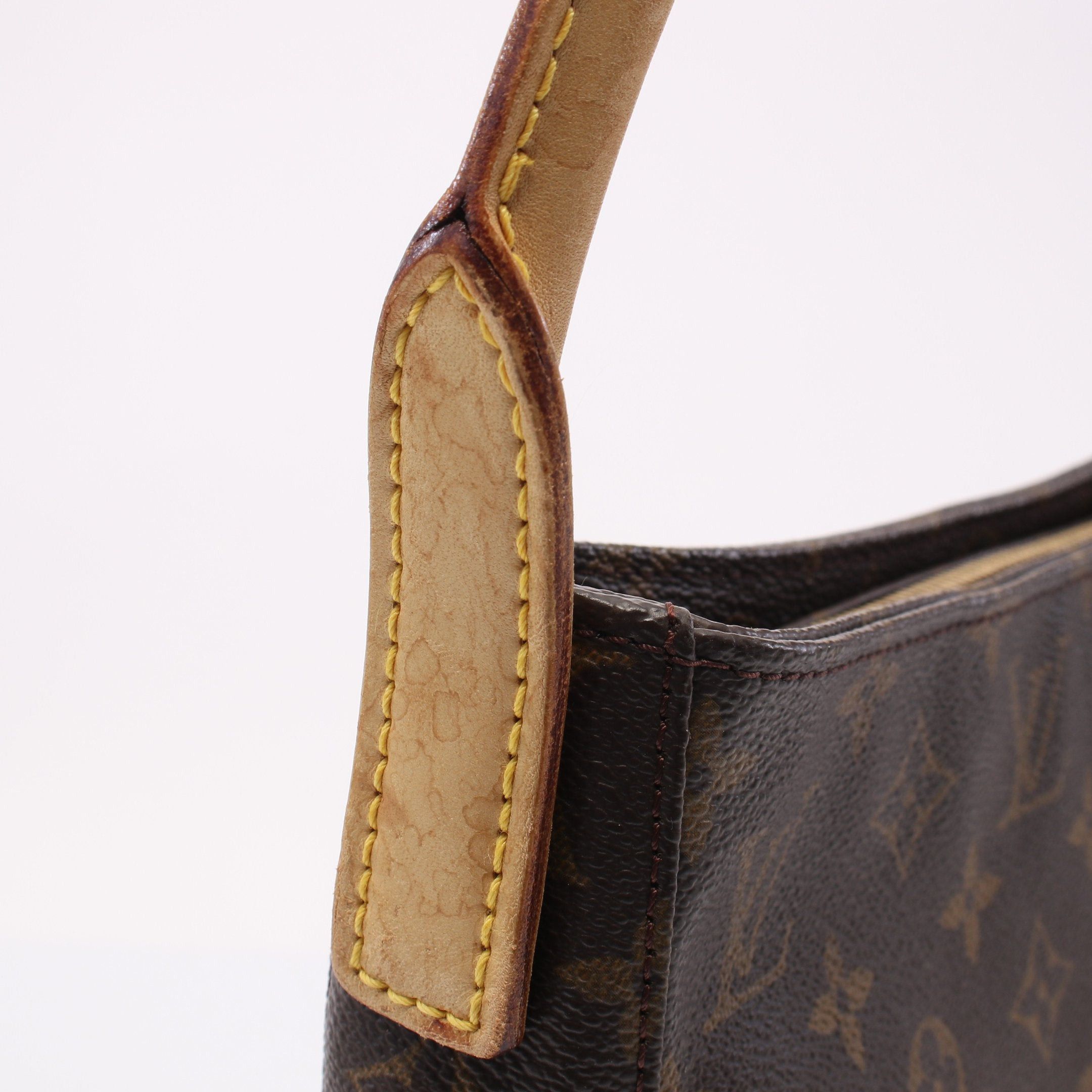 Louis Vuitton Louis Vuitton Looping Gm Monogram Shoulder Bag Leather Brown Size ONE SIZE - 8 Thumbnail