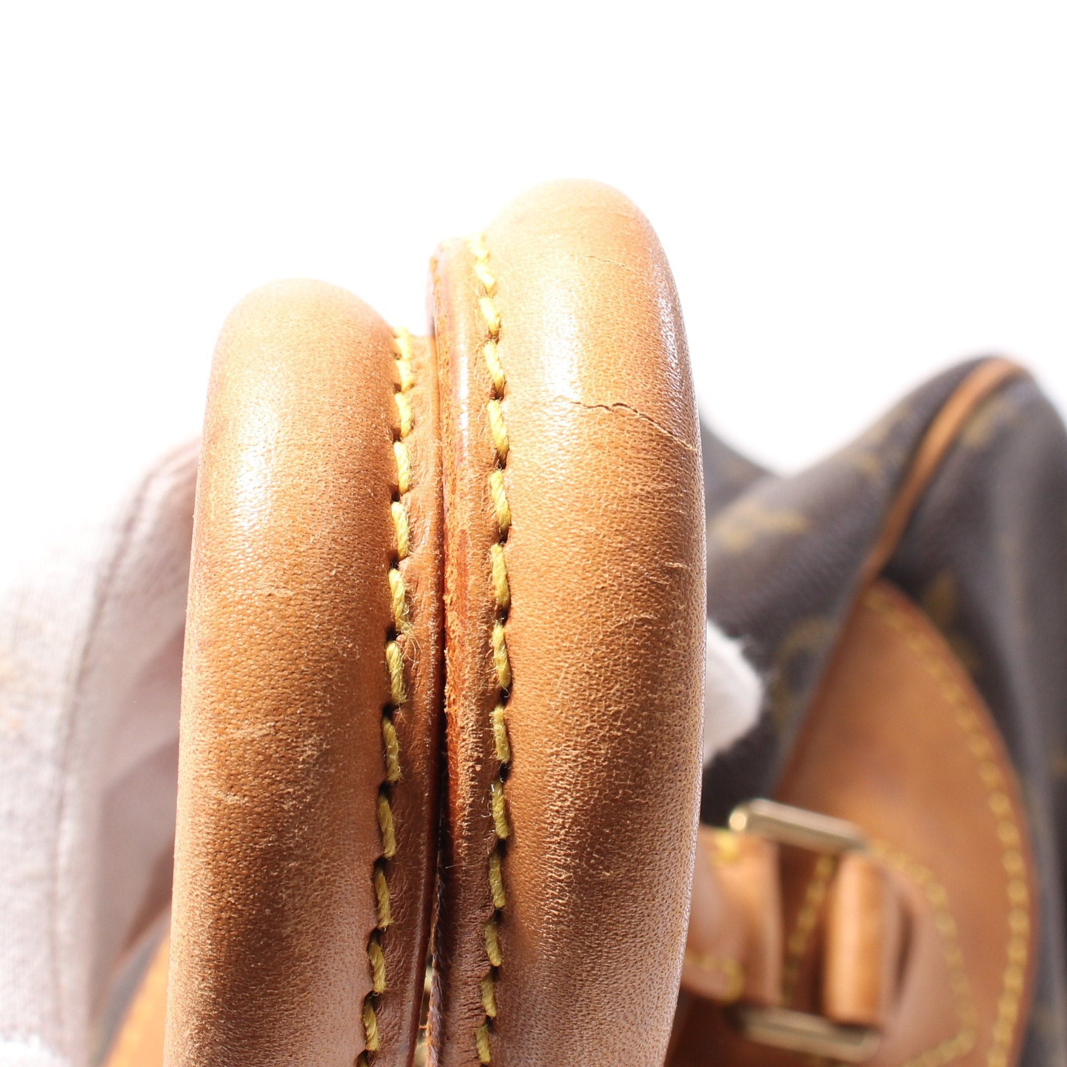 Louis Vuitton Louis Vuitton Deauville Bowling Vanity Monogram Handbag Leather Brown Size ONE SIZE - 11 Thumbnail
