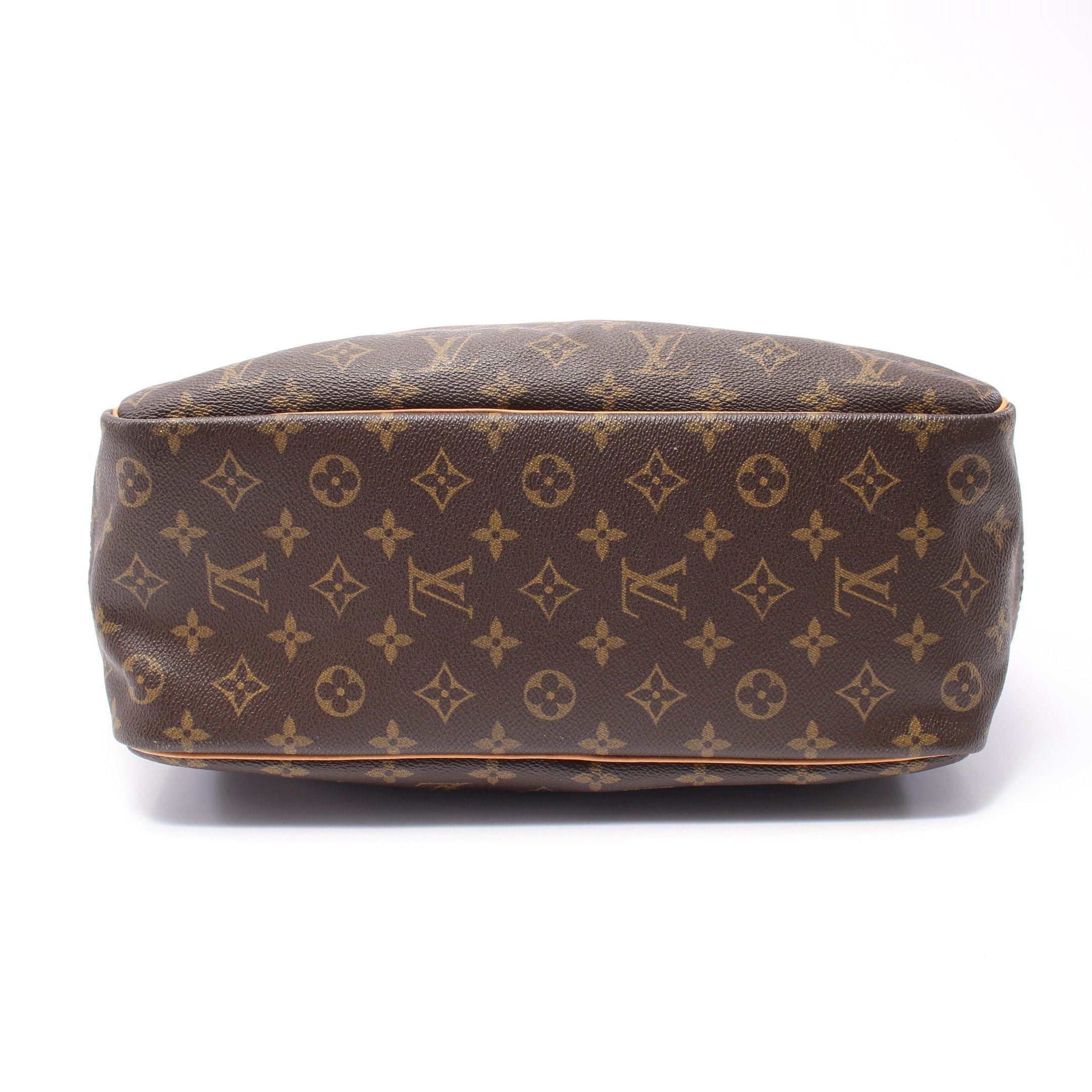 Louis Vuitton Louis Vuitton Deauville Bowling Vanity Monogram Handbag Leather Brown Size ONE SIZE - 14 Thumbnail
