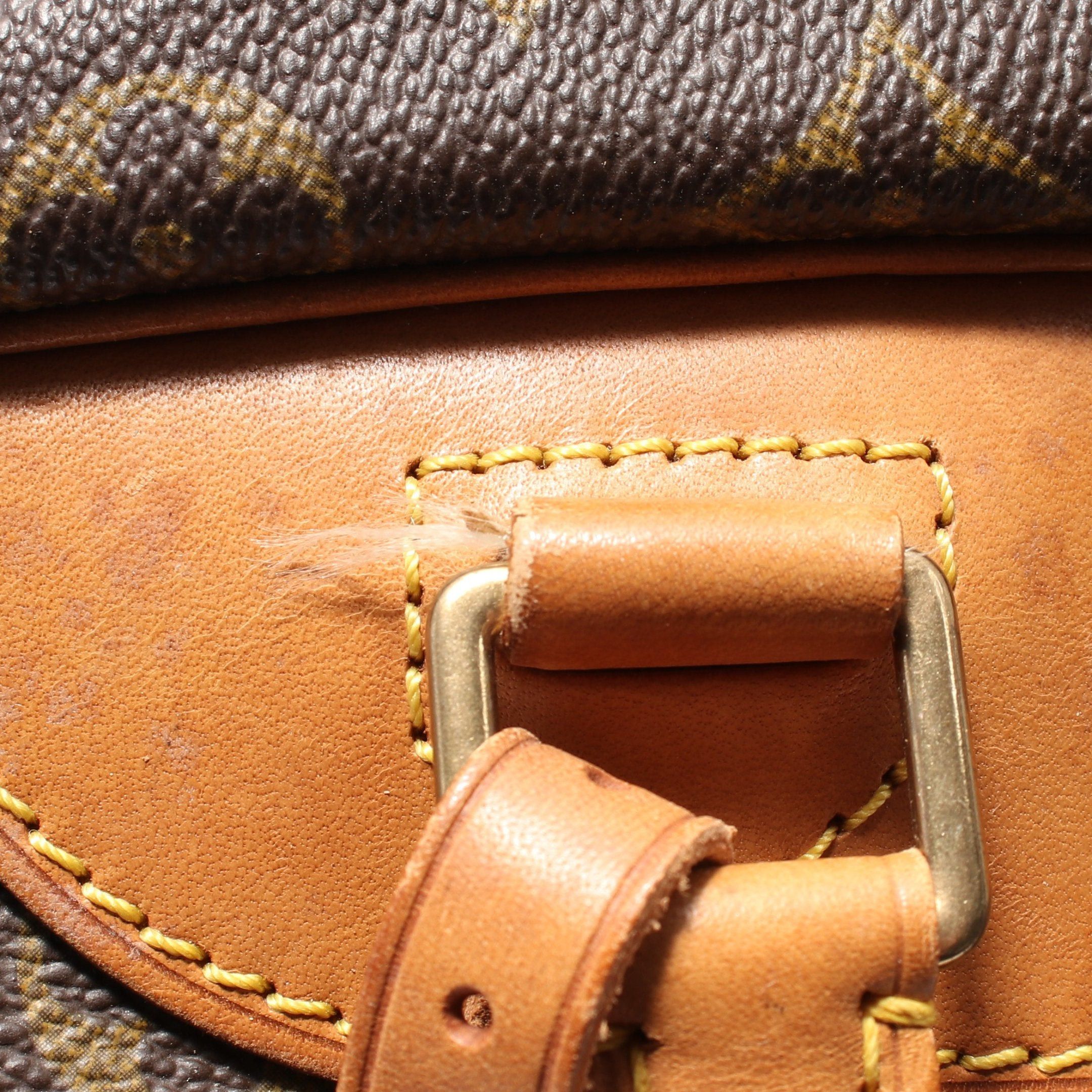 Louis Vuitton Louis Vuitton Deauville Bowling Vanity Monogram Handbag Leather Brown Size ONE SIZE - 9 Thumbnail
