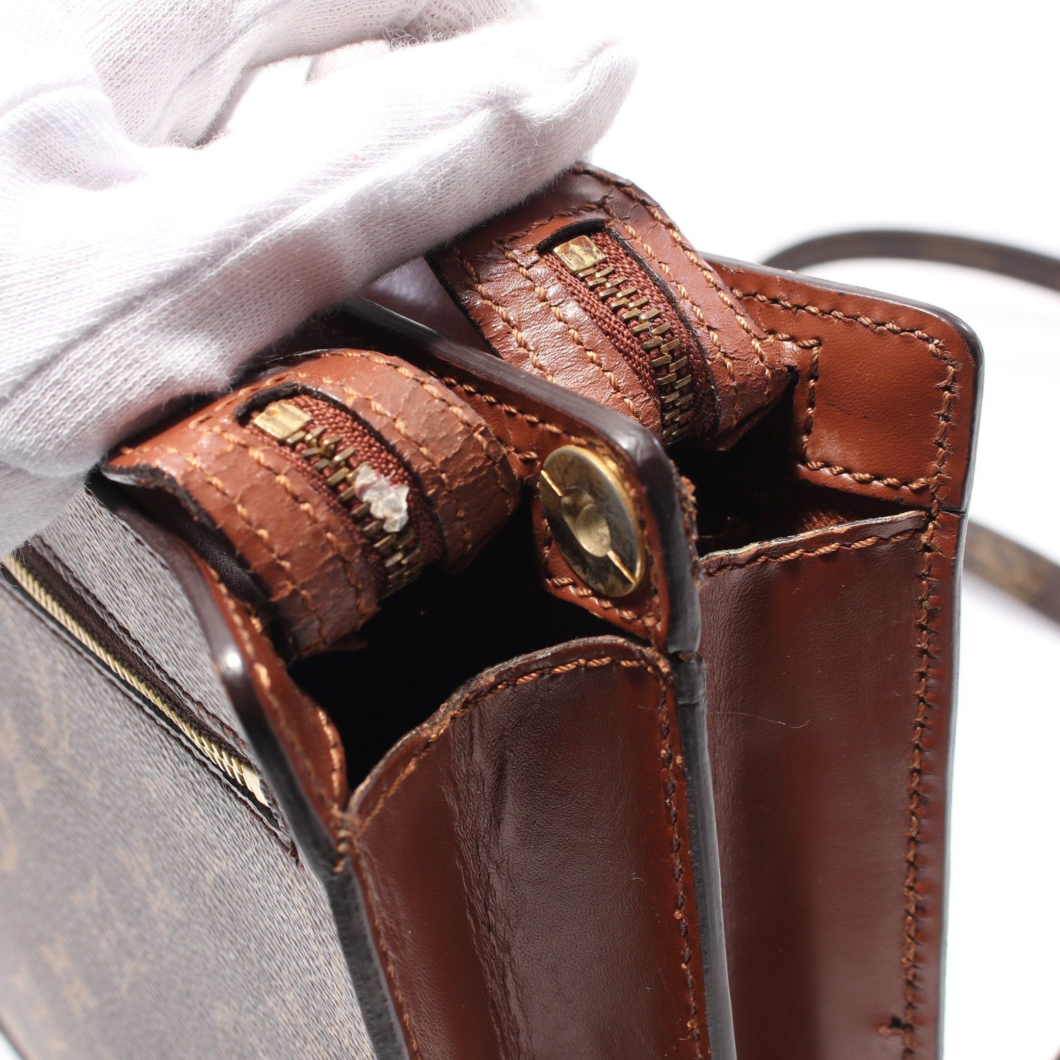 Louis Vuitton Louis Vuitton Enghien Monogram Shoulder Bag Leather Brown Size ONE SIZE - 11 Thumbnail