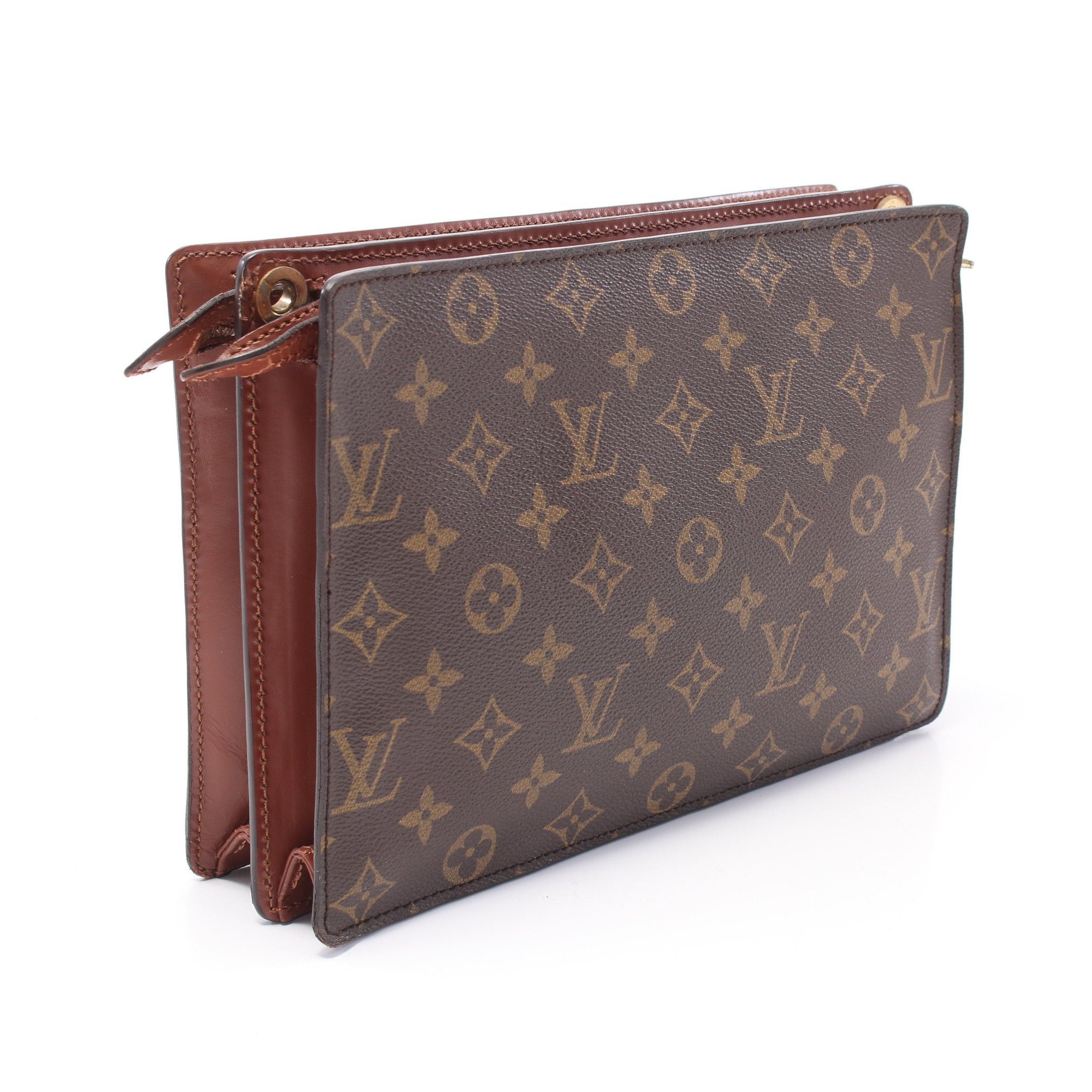 Louis Vuitton Louis Vuitton Enghien Monogram Shoulder Bag Leather Brown Size ONE SIZE - 2 Thumbnail