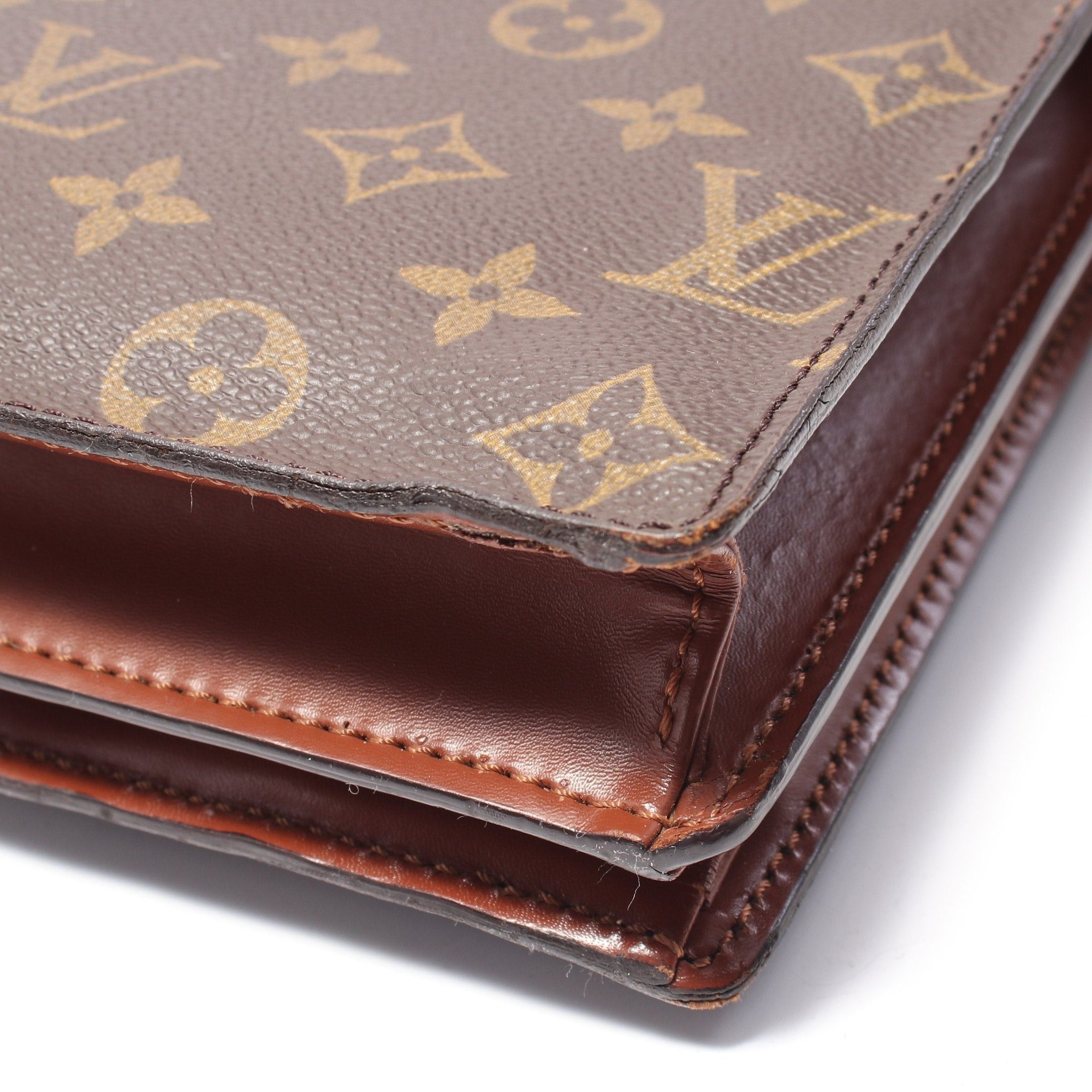 Louis Vuitton Louis Vuitton Enghien Monogram Shoulder Bag Leather Brown Size ONE SIZE - 13 Thumbnail