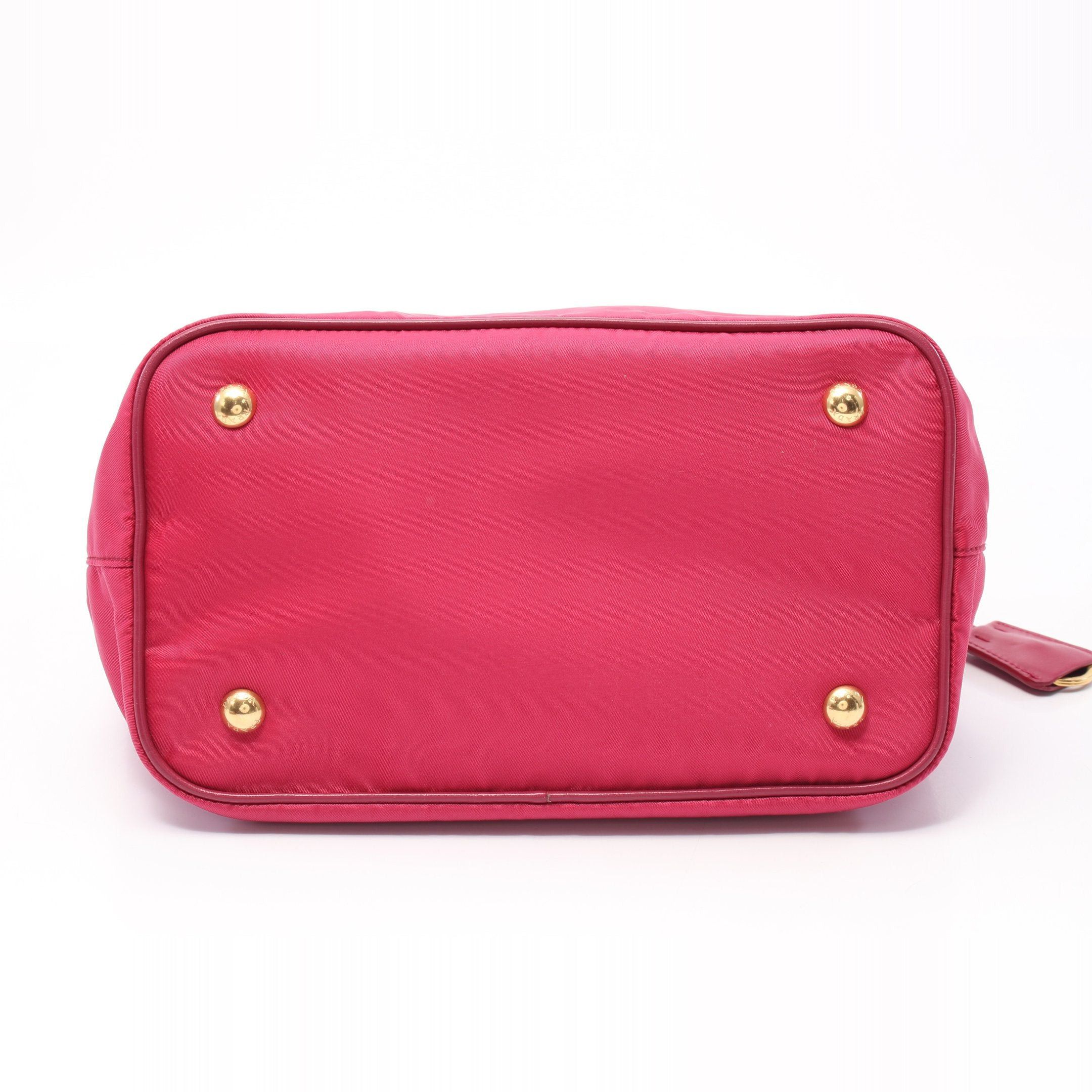 Prada Prada Tessuto Soft Ca Handbag Nylon Leather Pink Purple Size ONE SIZE - 9 Thumbnail