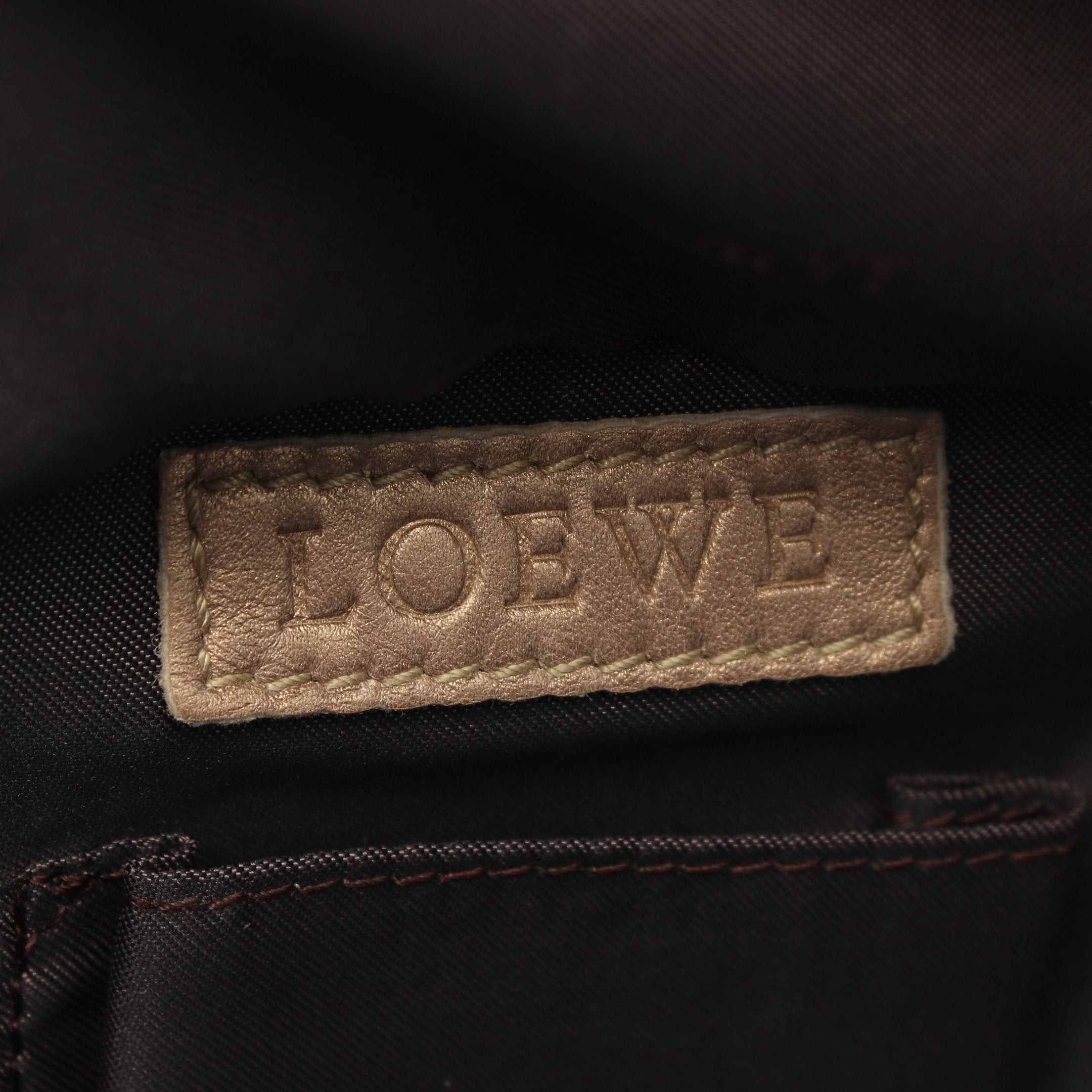 Loewe Loewe Nappa Aire Handbag Leather Gold Size ONE SIZE - 4 Thumbnail