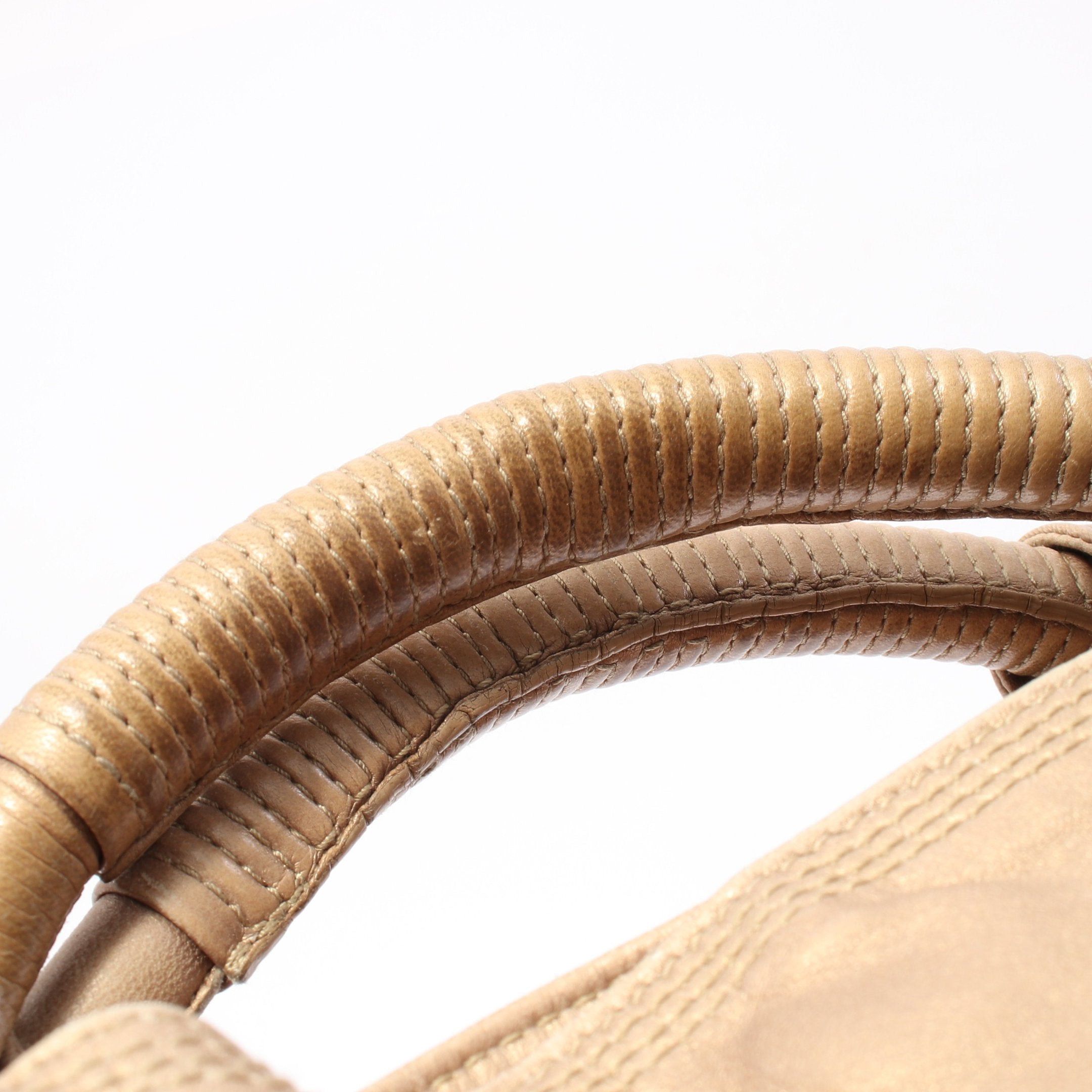 Loewe Loewe Nappa Aire Handbag Leather Gold Size ONE SIZE - 10 Thumbnail