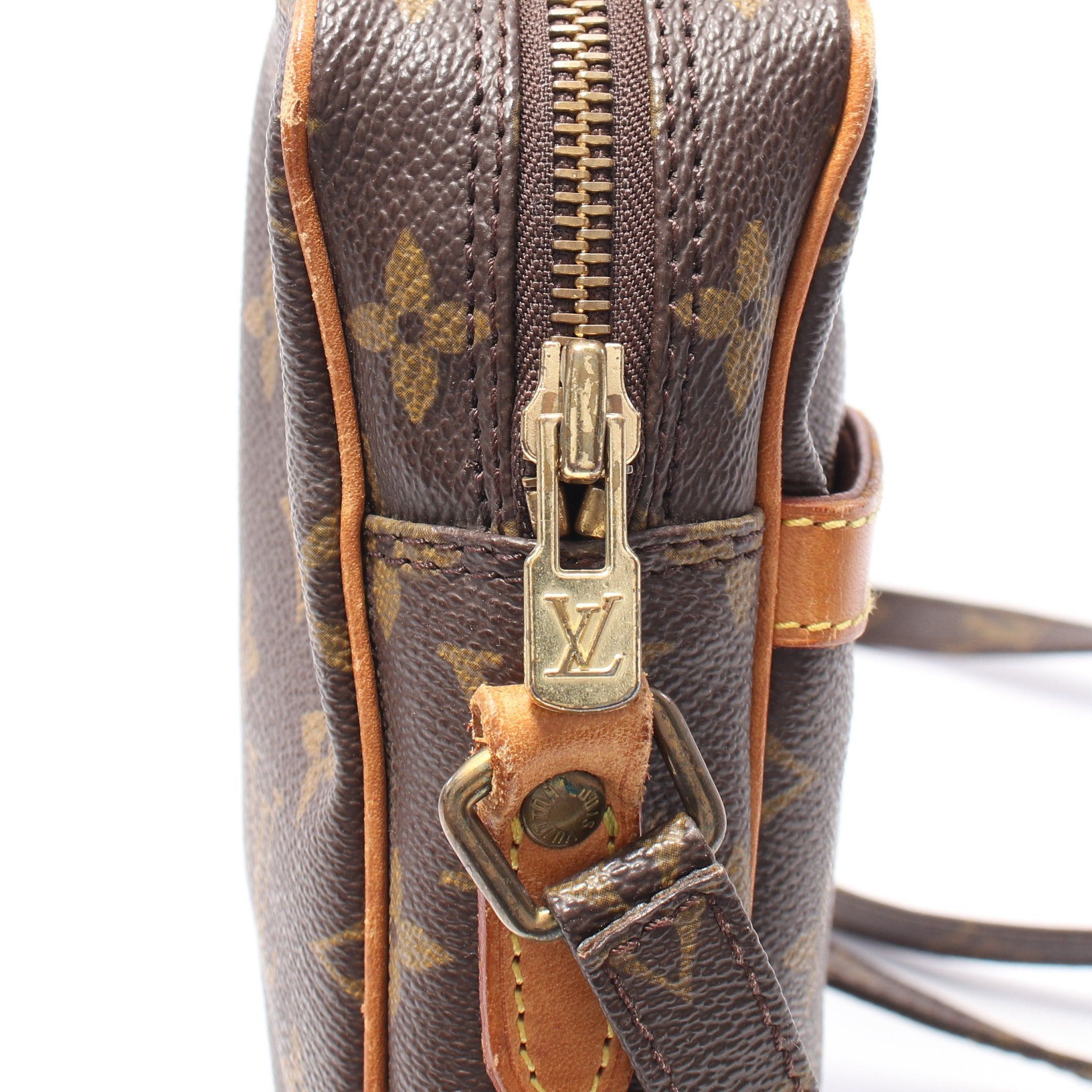 Louis Vuitton Louis Vuitton Danube Monogram Shoulder Bag Leather Brown Size ONE SIZE - 7 Thumbnail