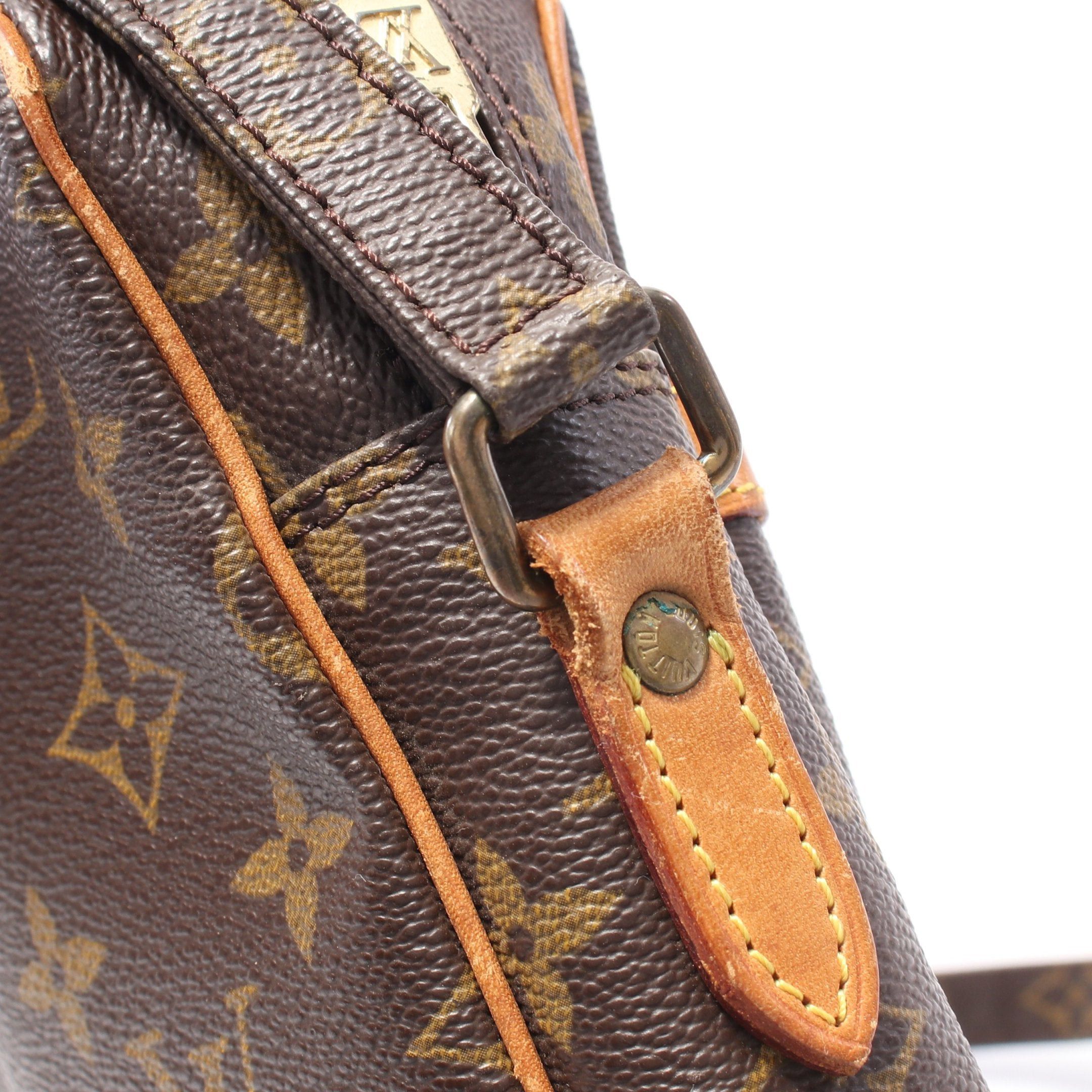 Louis Vuitton Louis Vuitton Danube Monogram Shoulder Bag Leather Brown Size ONE SIZE - 8 Thumbnail