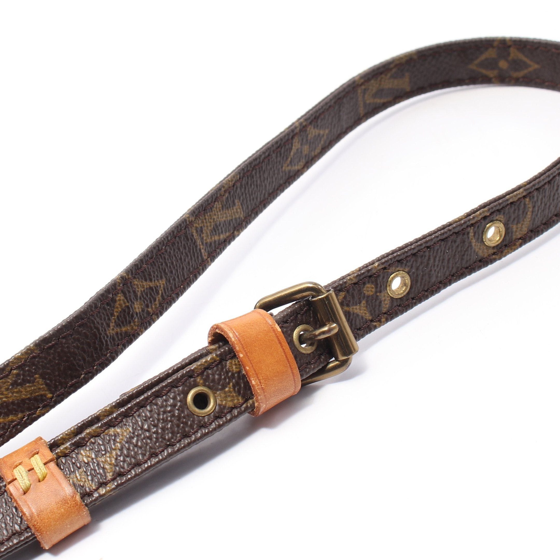 Louis Vuitton Louis Vuitton Danube Monogram Shoulder Bag Leather Brown Size ONE SIZE - 11 Thumbnail