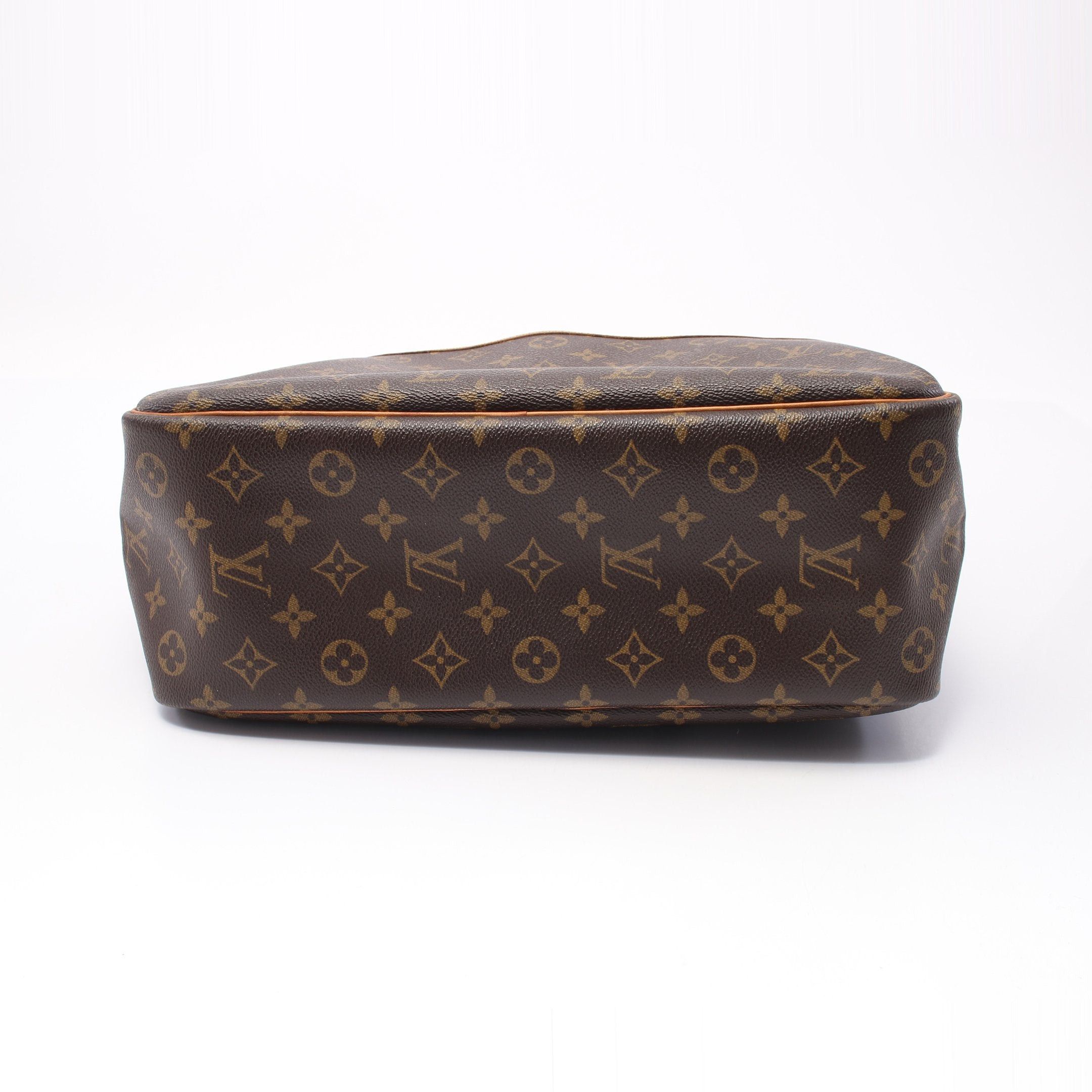 Louis Vuitton Louis Vuitton Deauville Bowling Vanity Monogram Handbag Leather Brown Size ONE SIZE - 14 Thumbnail