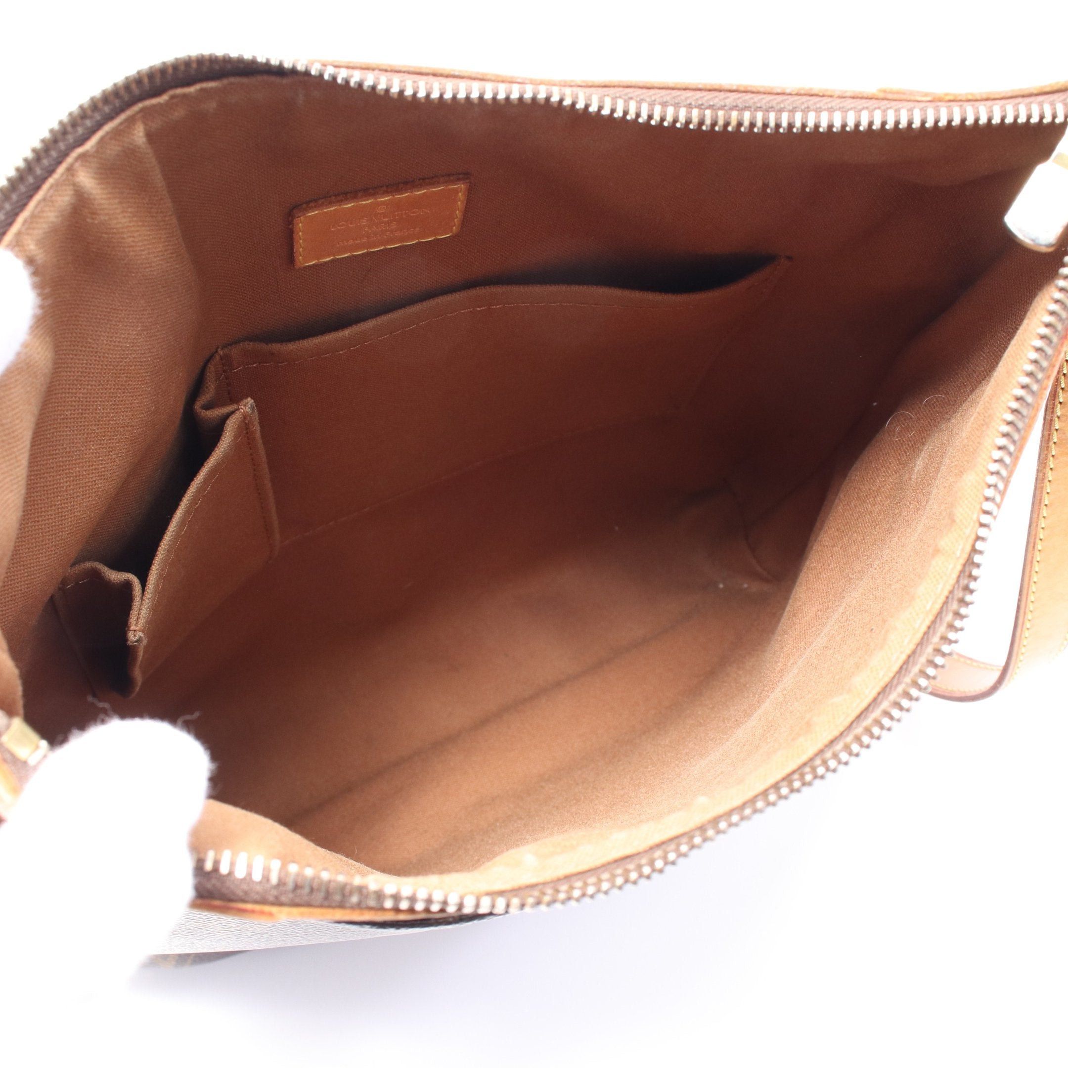Louis Vuitton Louis Vuitton Odeon Mm Monogram Shoulder Bag Leather Brown Size ONE SIZE - 3 Thumbnail