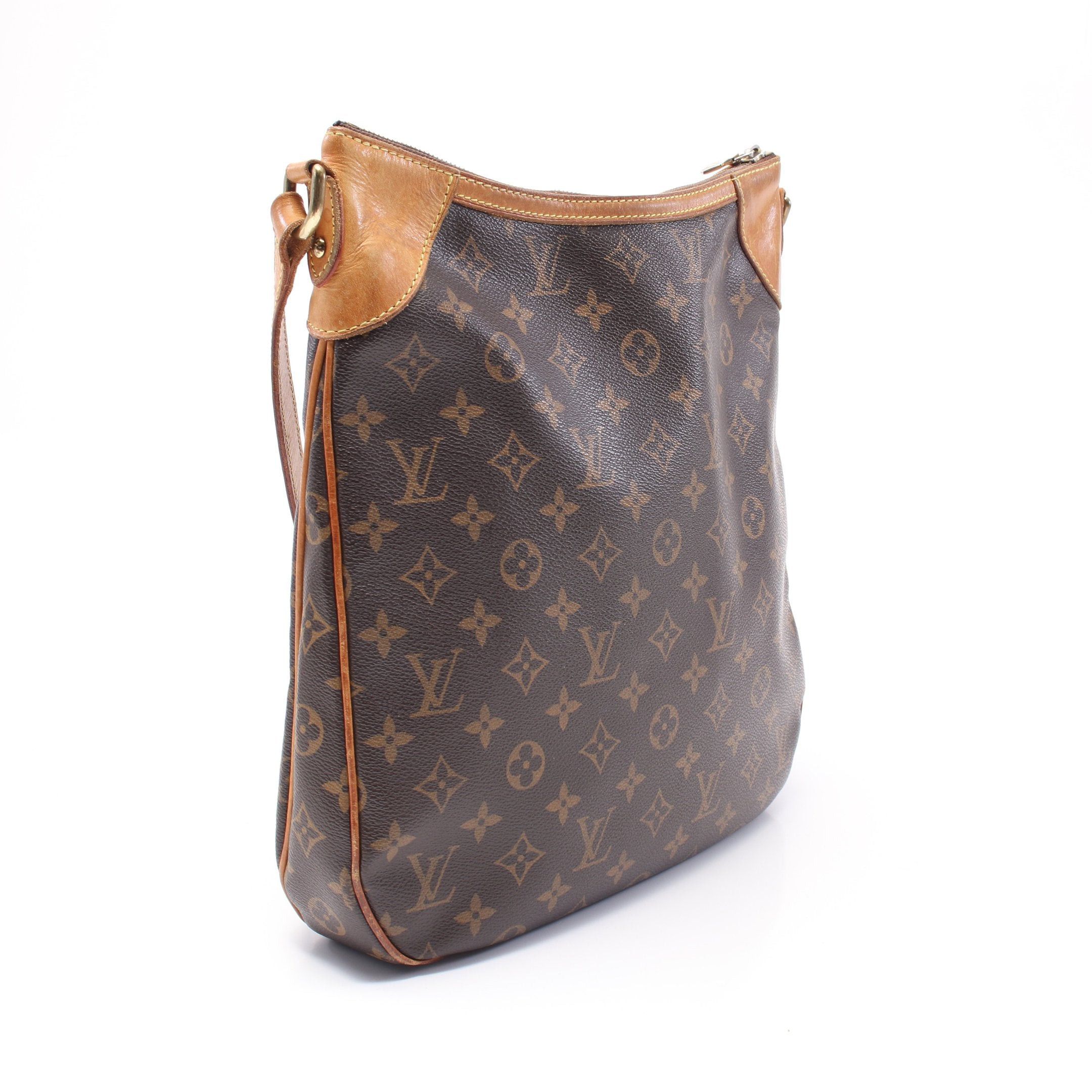 Louis Vuitton Louis Vuitton Odeon Mm Monogram Shoulder Bag Leather Brown Size ONE SIZE - 2 Thumbnail
