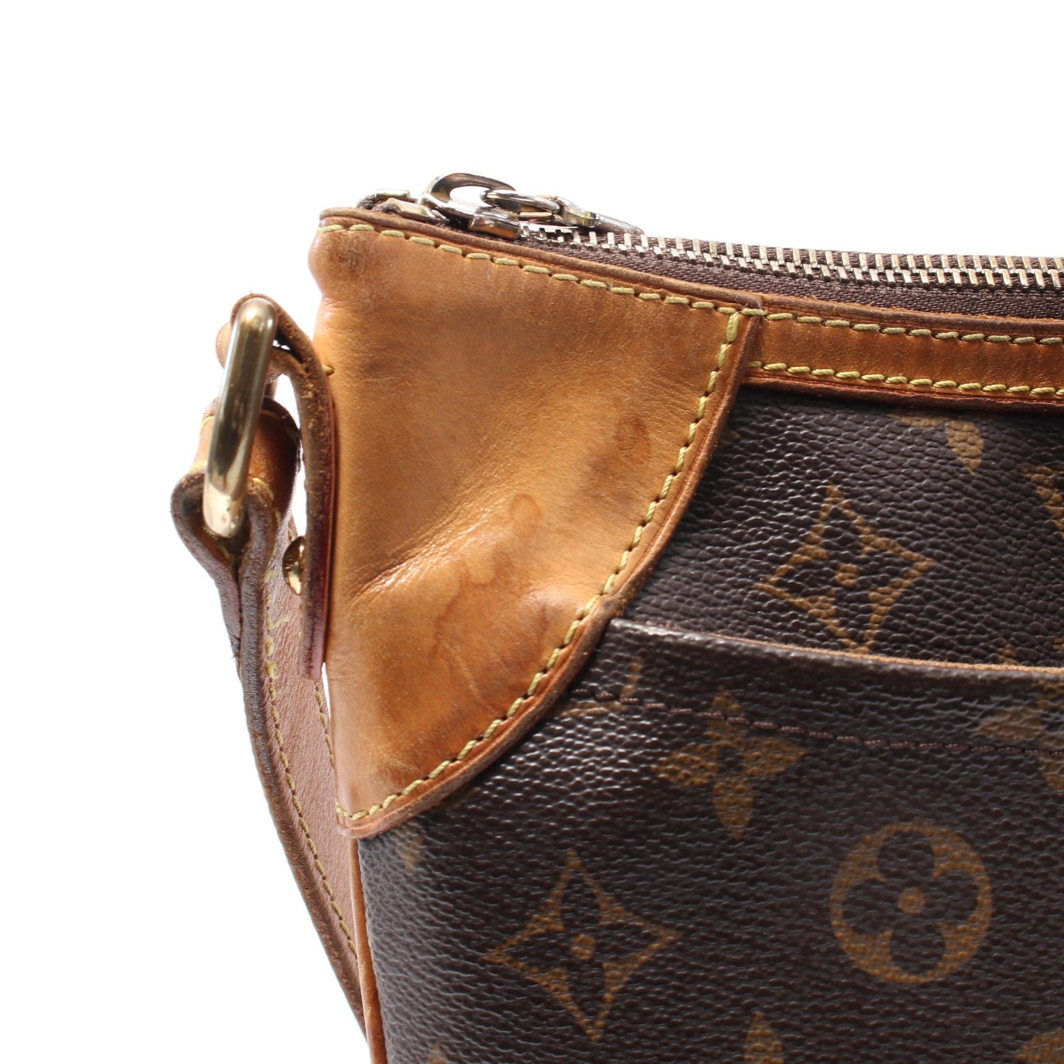 Louis Vuitton Louis Vuitton Odeon Mm Monogram Shoulder Bag Leather Brown Size ONE SIZE - 8 Thumbnail