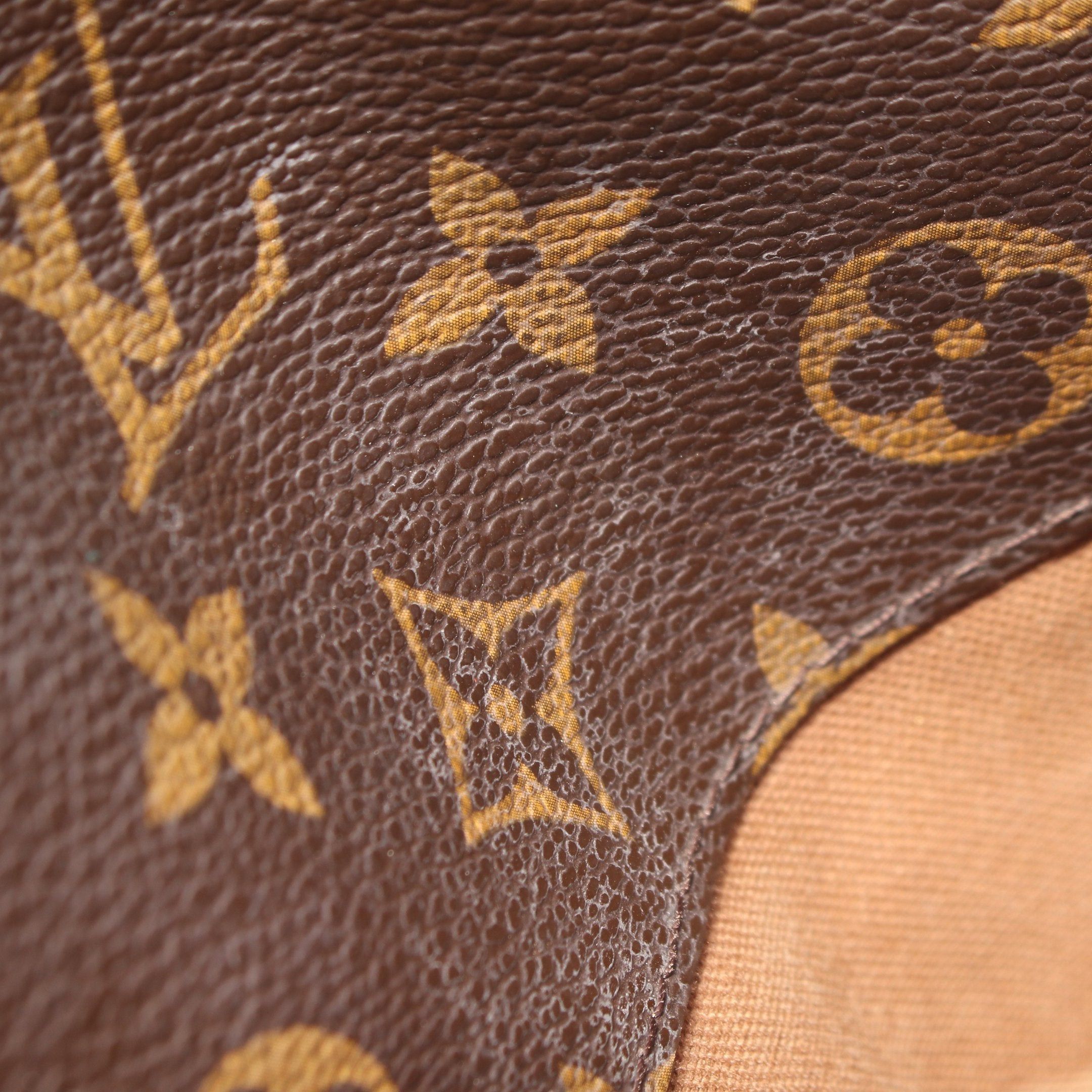 Louis Vuitton Louis Vuitton Odeon Mm Monogram Shoulder Bag Leather Brown Size ONE SIZE - 7 Thumbnail