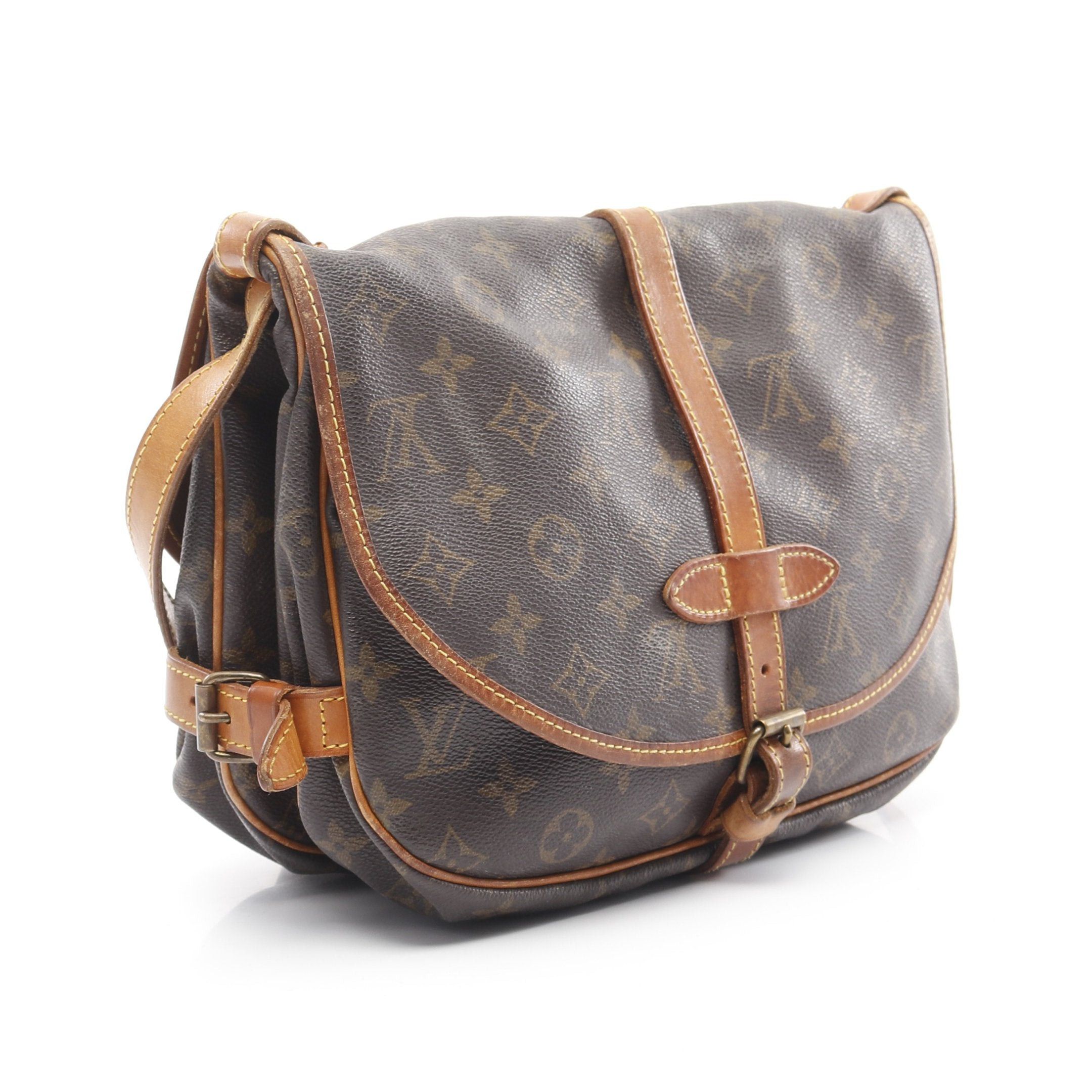 Louis Vuitton Louis Vuitton Saumur 30 Monogram Shoulder Bag Leather Brown Size ONE SIZE - 2 Thumbnail