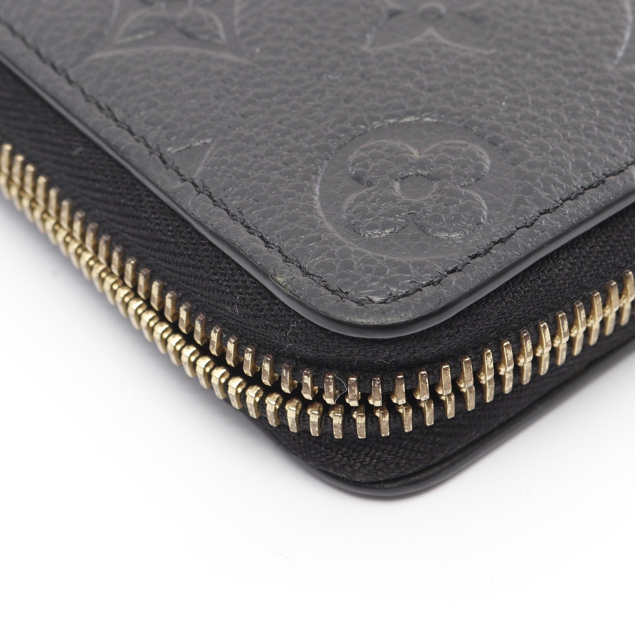 Louis Vuitton Louis Vuitton Portefeuil Clemence Monogram Empreinte Noir Round Zipper Long Wallet Leather Black Size ONE SIZE - 9 Thumbnail