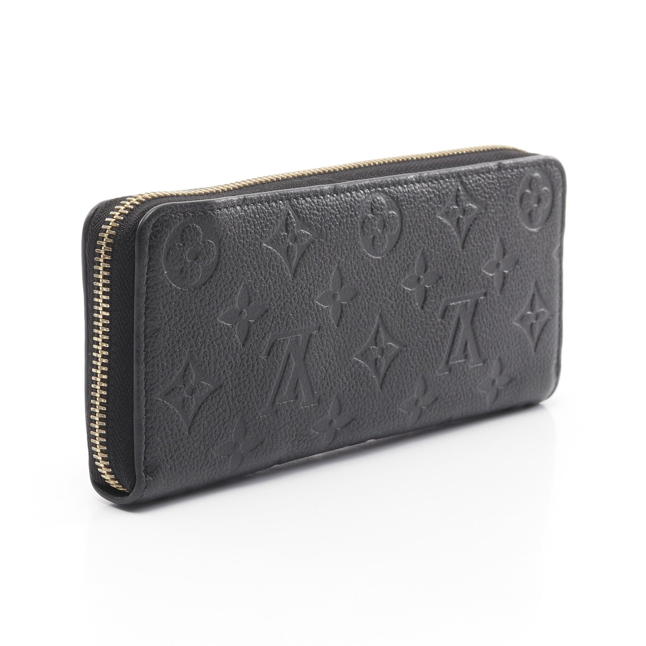 Louis Vuitton Louis Vuitton Portefeuil Clemence Monogram Empreinte Noir Round Zipper Long Wallet Leather Black Size ONE SIZE - 2 Thumbnail