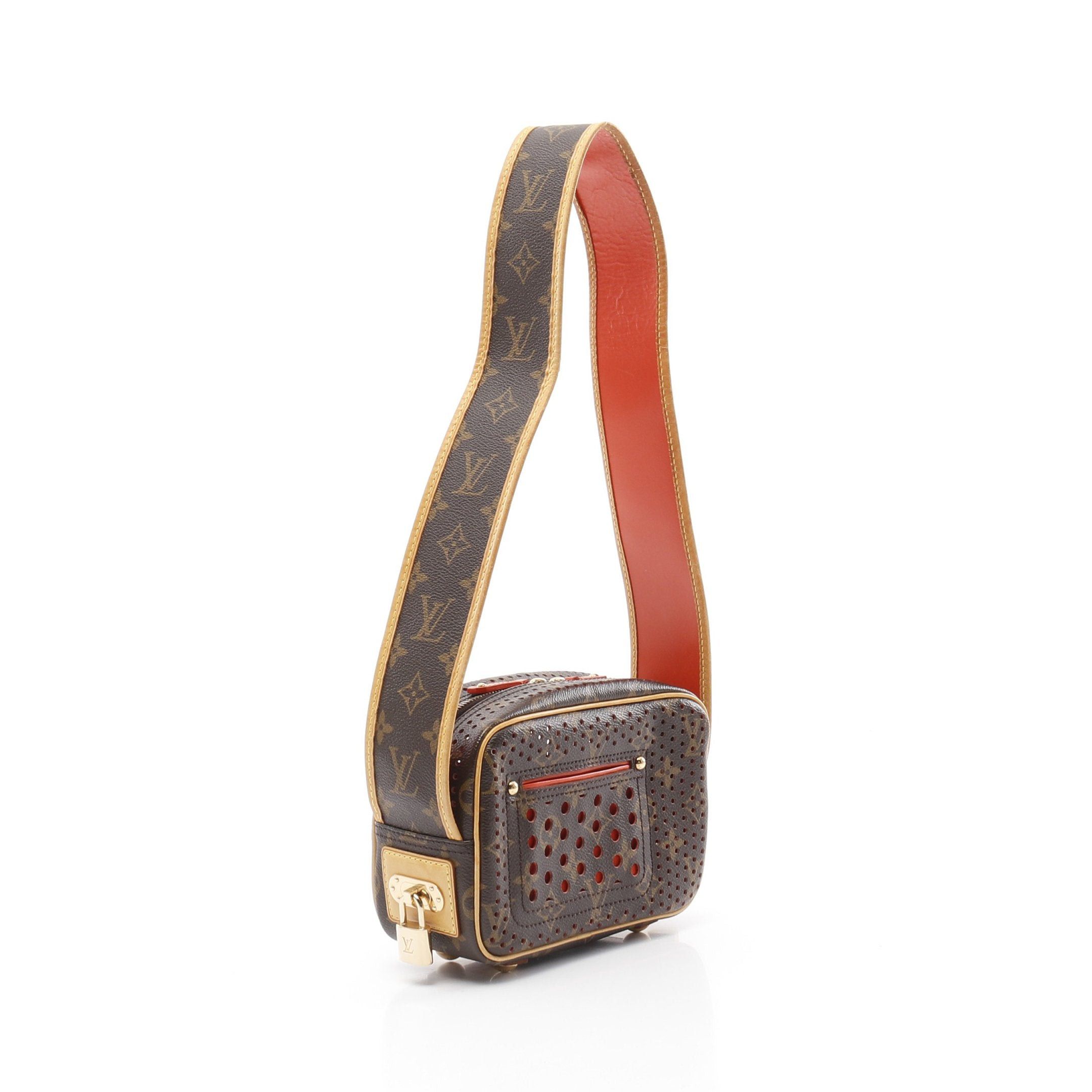 Louis Vuitton Louis Vuitton Mini Trocadero Monogram Perfo Orange Shoulder Bag Leather Brown Size ONE SIZE - 2 Thumbnail