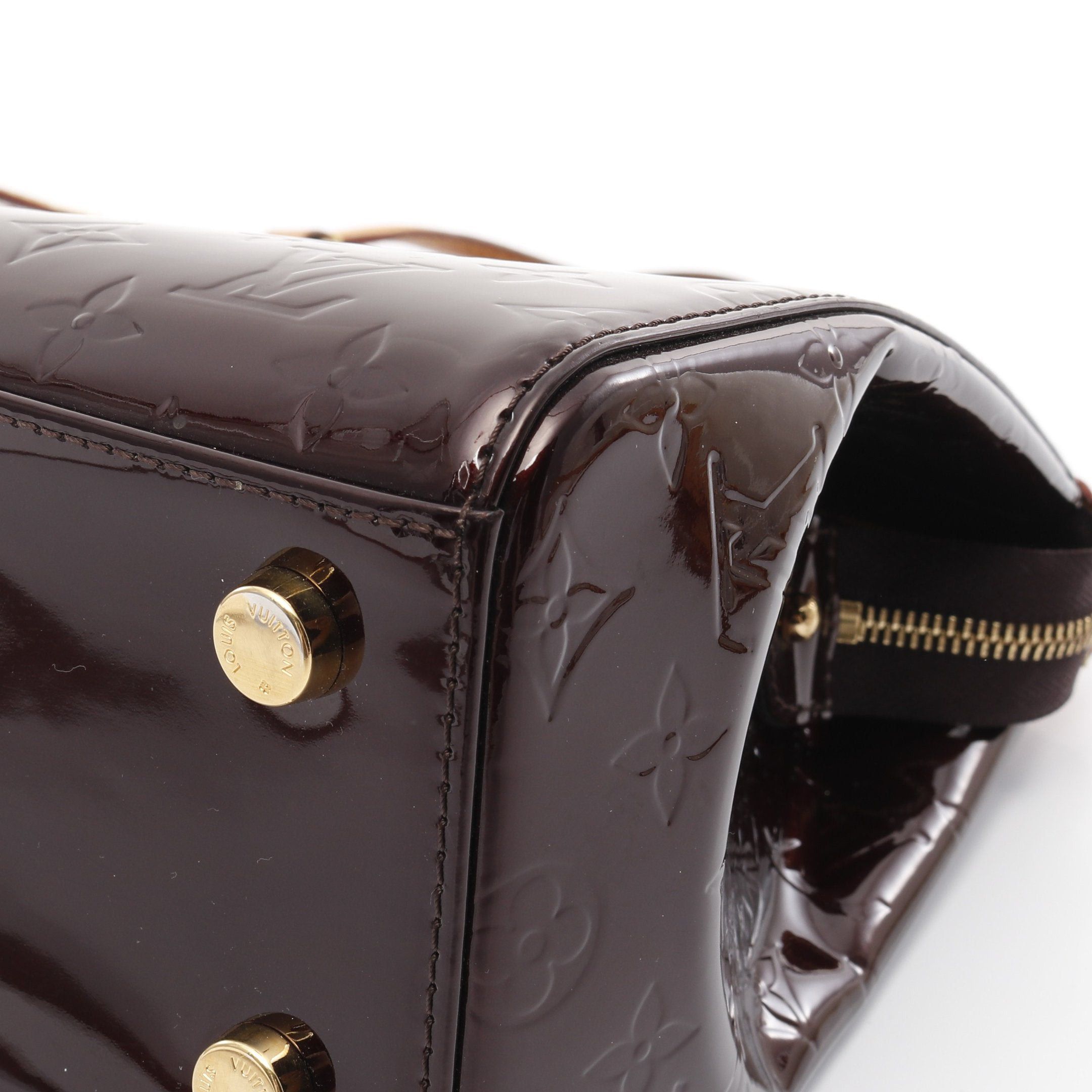 Louis Vuitton Louis Vuitton Blair Mm Monogram Vernis Amarante Handbag Leather Dark Purple Size ONE SIZE - 13 Thumbnail
