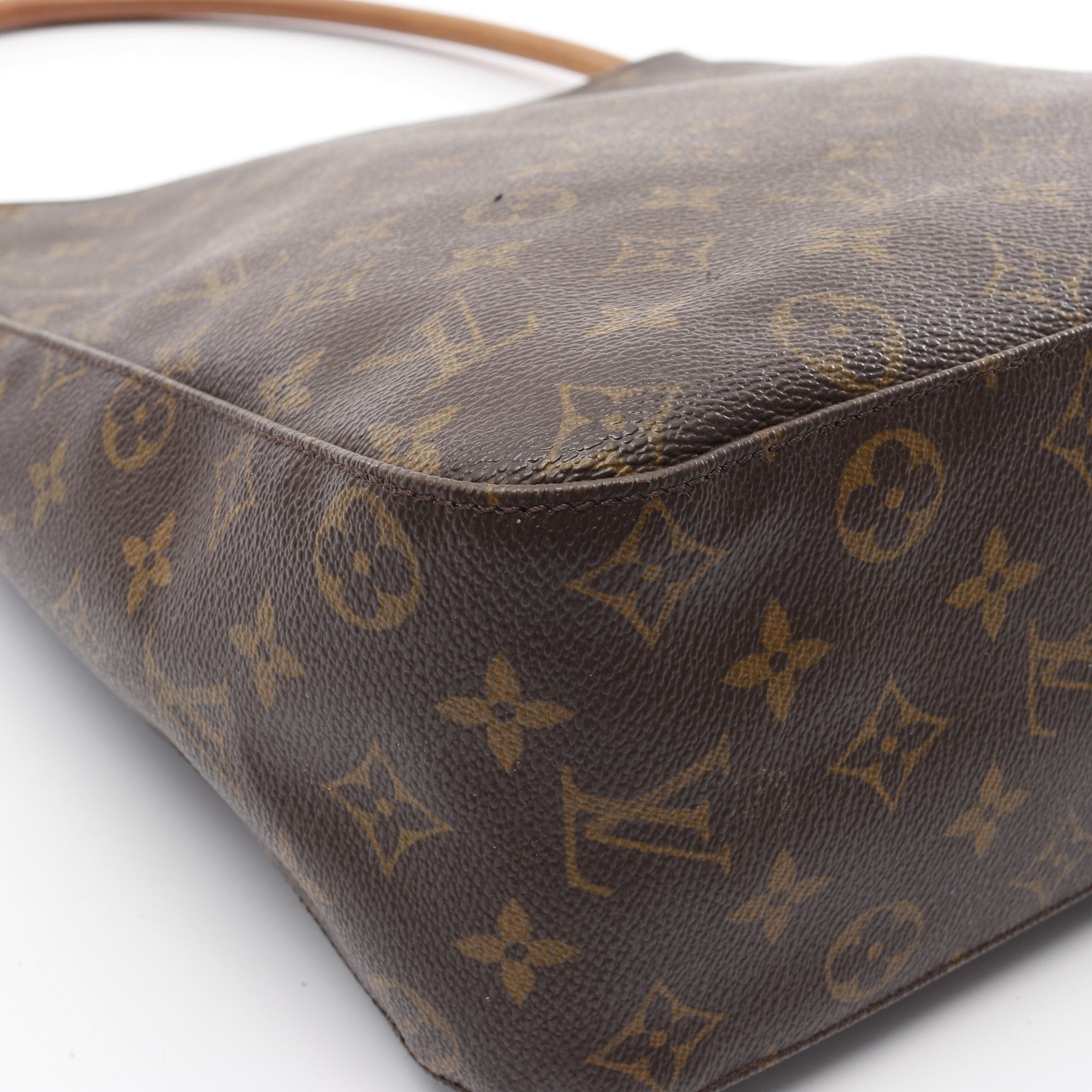 Louis Vuitton Louis Vuitton Looping Gm Monogram Shoulder Bag Leather Brown Size ONE SIZE - 6 Thumbnail