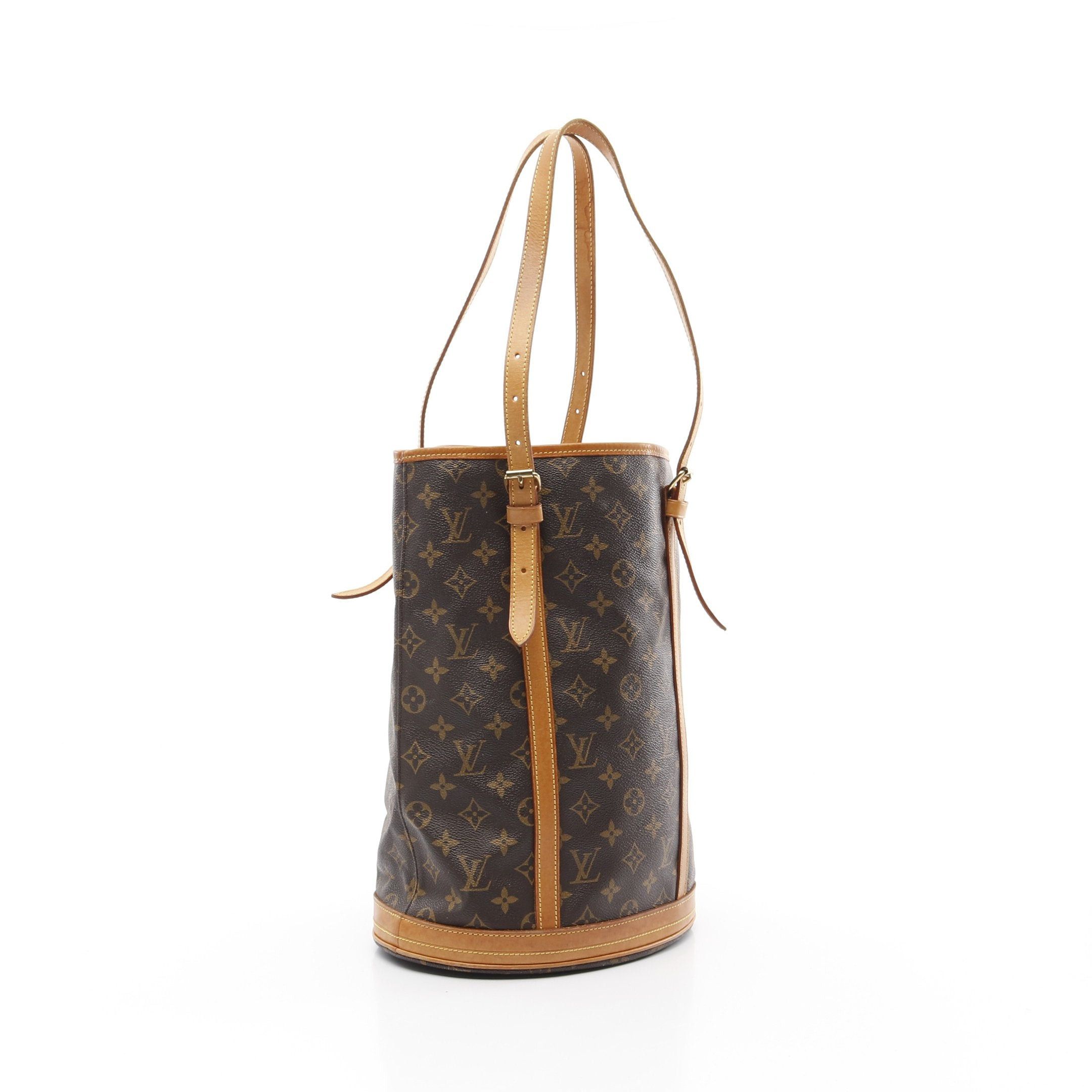 Louis Vuitton Louis Vuitton Bucket Gm Monogram Shoulder Bag Leather Brown Size ONE SIZE - 2 Thumbnail