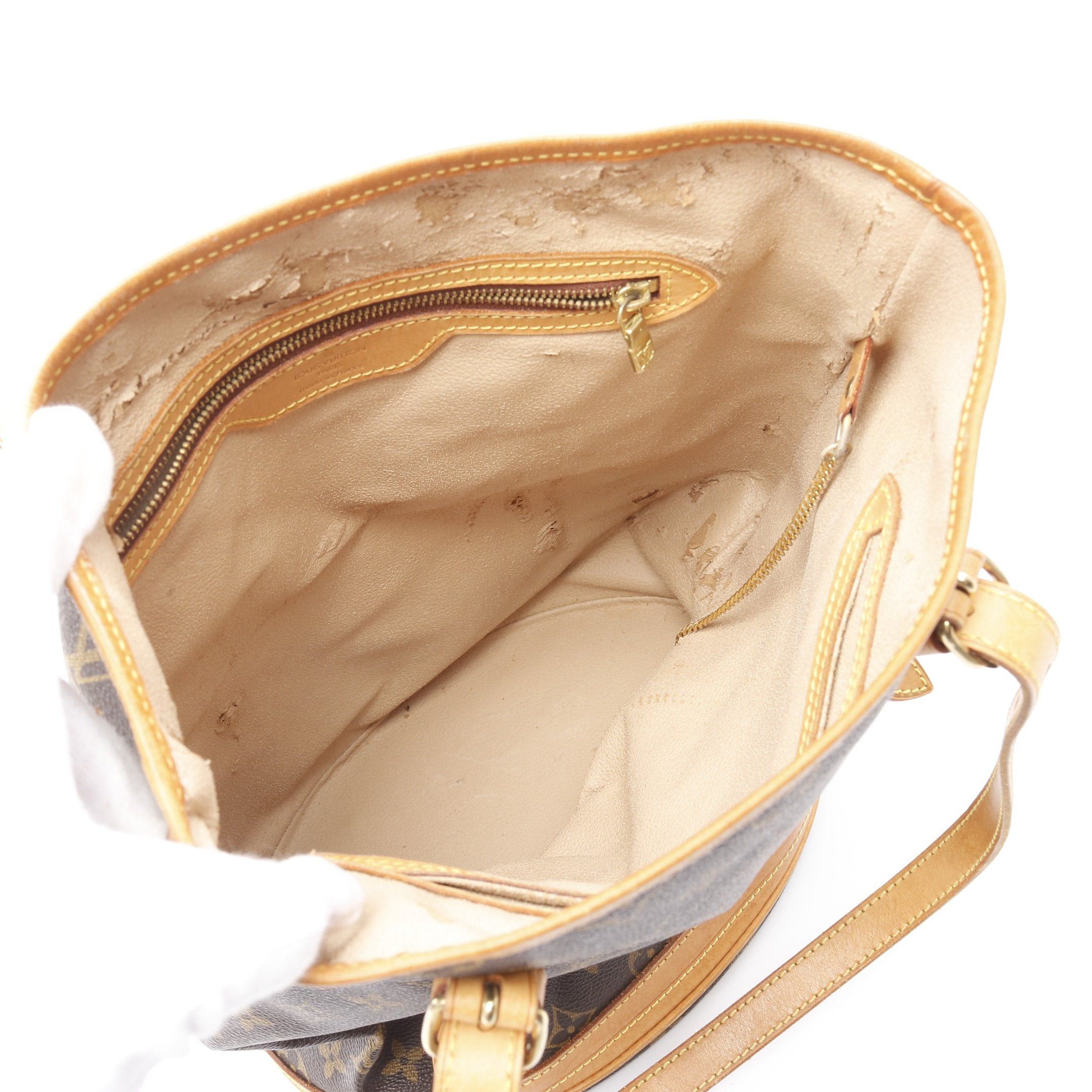 Louis Vuitton Louis Vuitton Bucket Gm Monogram Shoulder Bag Leather Brown Size ONE SIZE - 3 Thumbnail