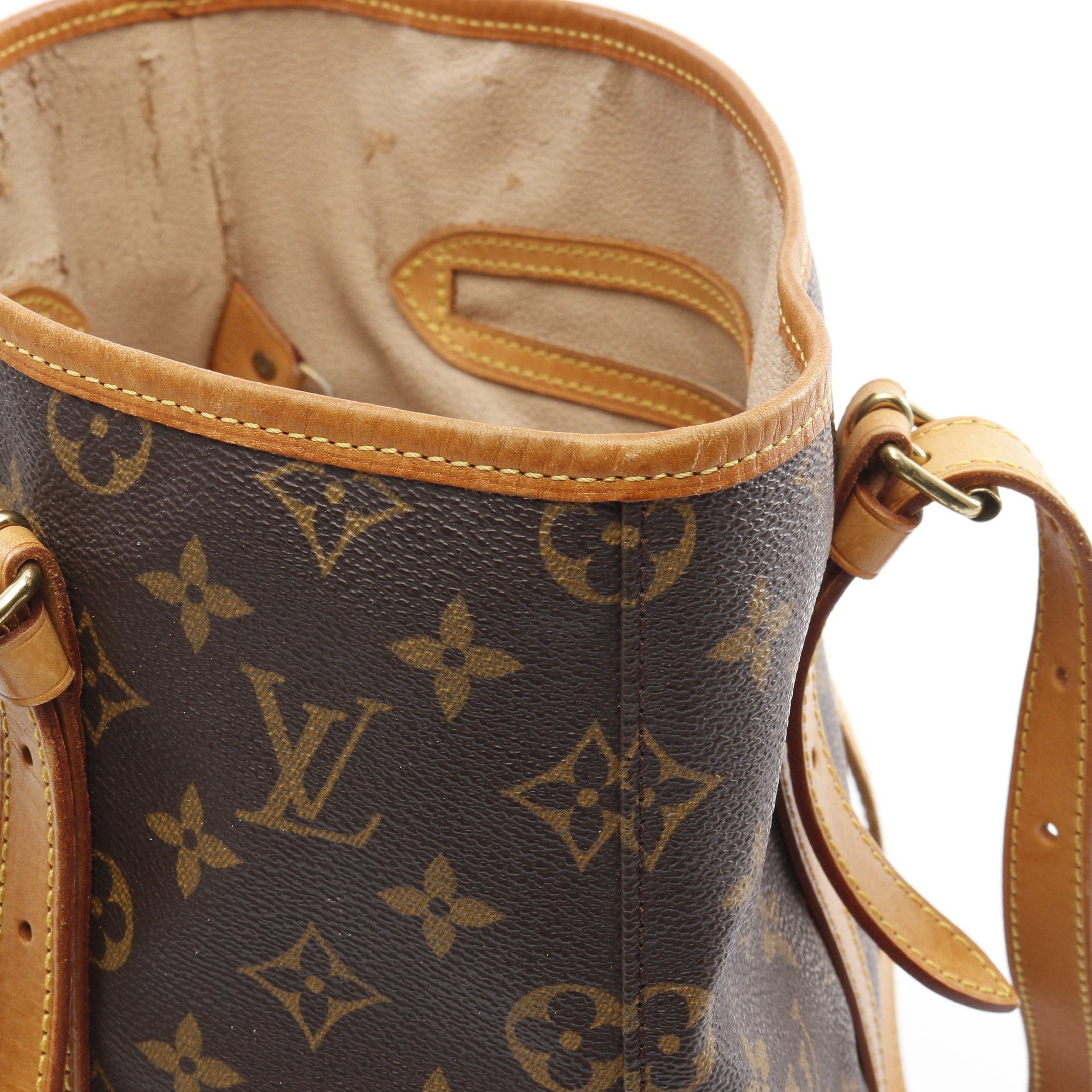 Louis Vuitton Louis Vuitton Bucket Gm Monogram Shoulder Bag Leather Brown Size ONE SIZE - 8 Thumbnail