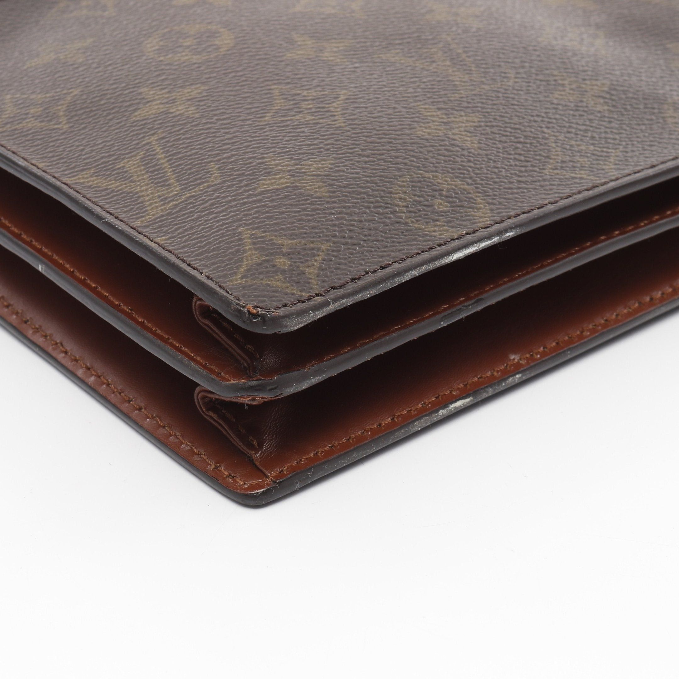 Louis Vuitton Louis Vuitton Enghien Monogram Shoulder Bag Leather Brown Size ONE SIZE - 6 Thumbnail