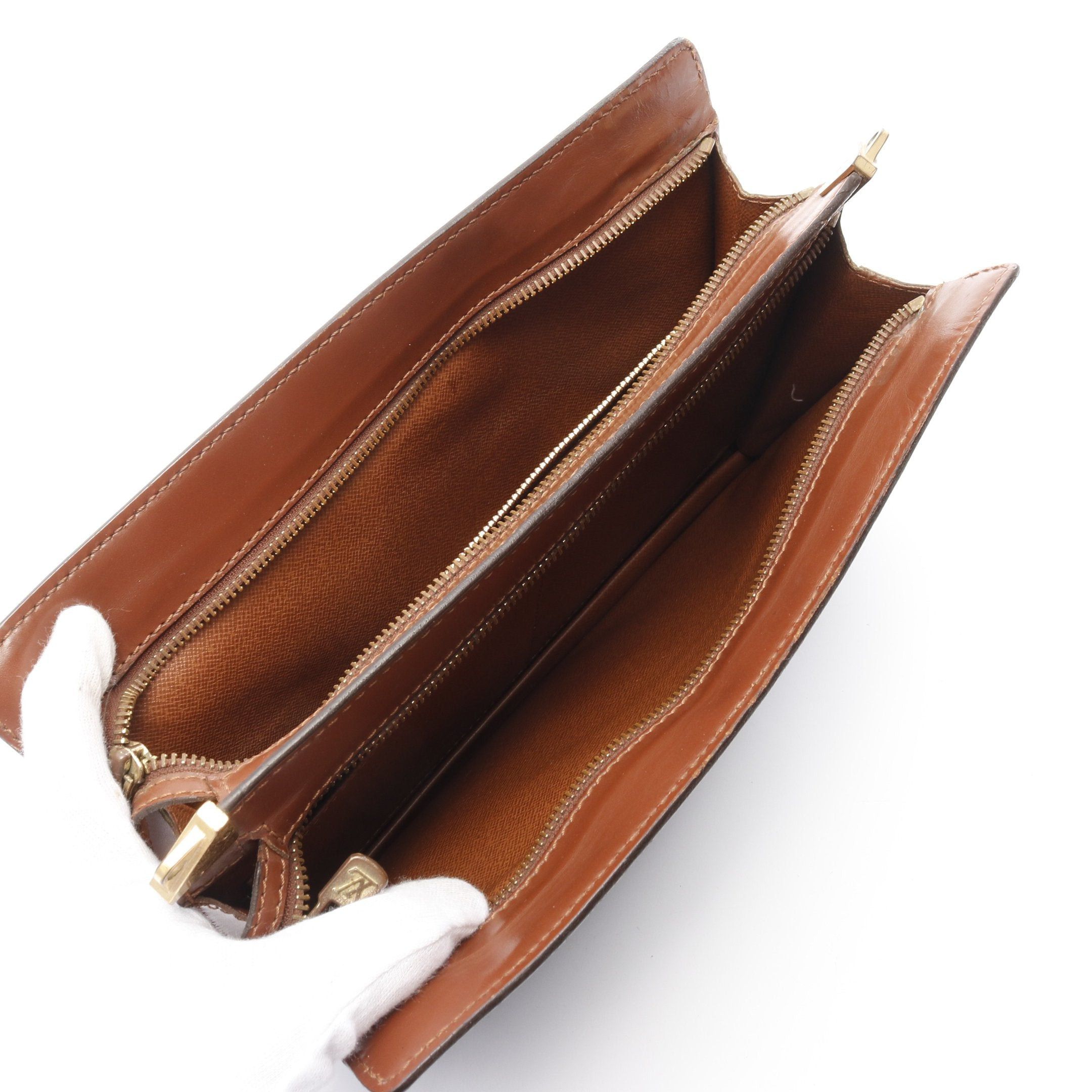 Louis Vuitton Louis Vuitton Enghien Monogram Shoulder Bag Leather Brown Size ONE SIZE - 3 Thumbnail
