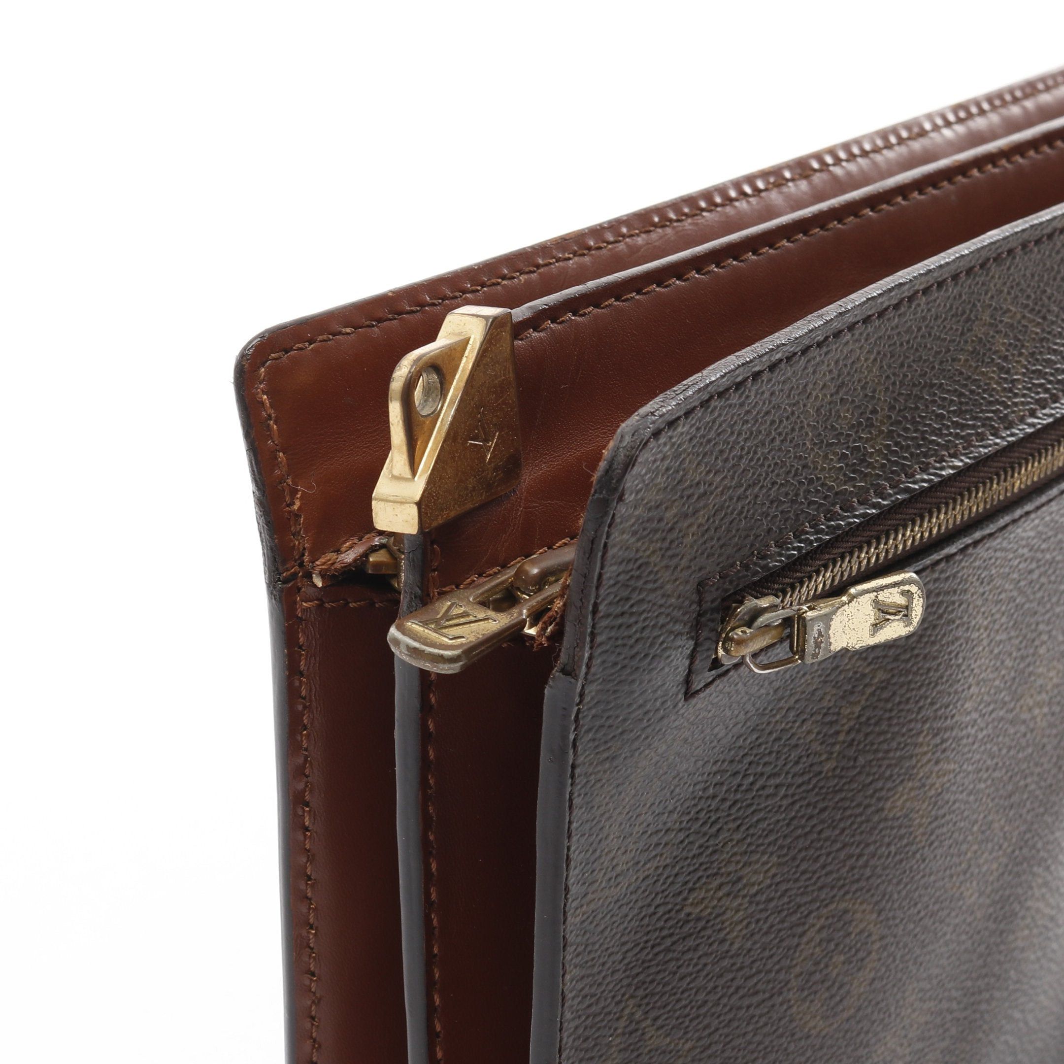 Louis Vuitton Louis Vuitton Enghien Monogram Shoulder Bag Leather Brown Size ONE SIZE - 8 Thumbnail