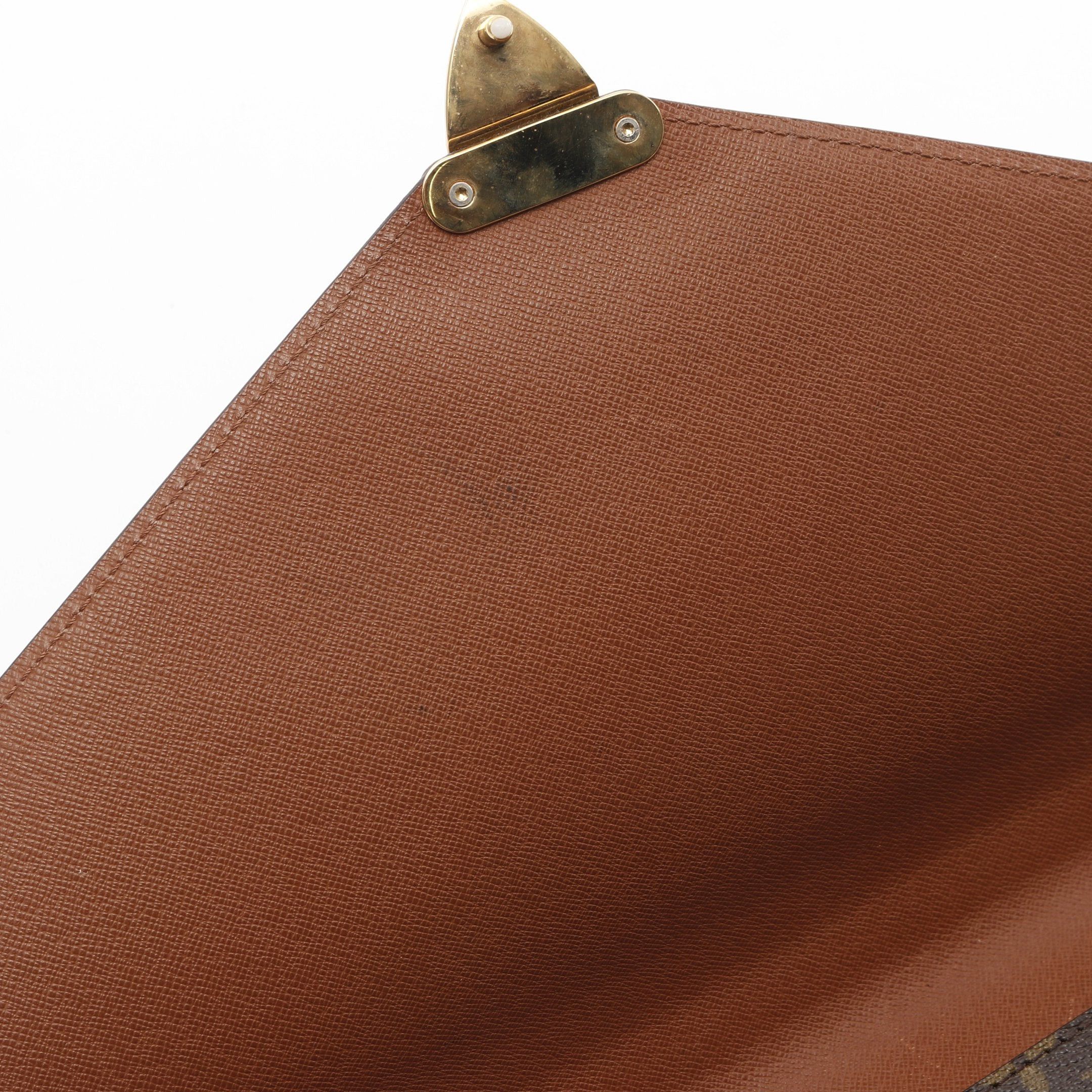 Louis Vuitton Louis Vuitton Porte Document Monogram Briefcase Business Bag Leather Brown Size ONE SIZE - 11 Thumbnail