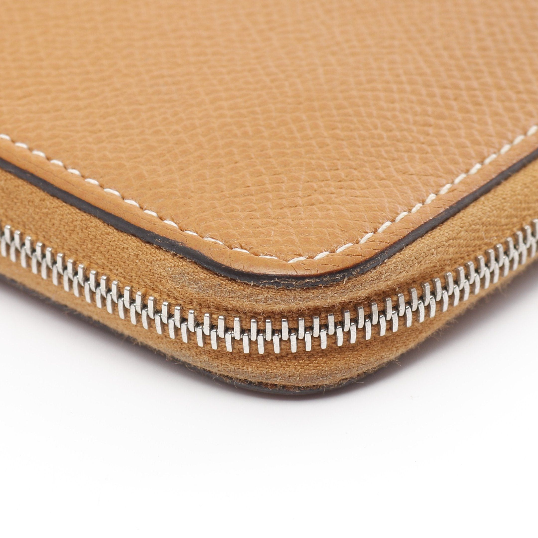 Hermes Hermes Azap Long Silk In Gold Round Zipper Wallet Veau Epsom Light Brown Silver Hardware X Stamp Size ONE SIZE - 10 Thumbnail