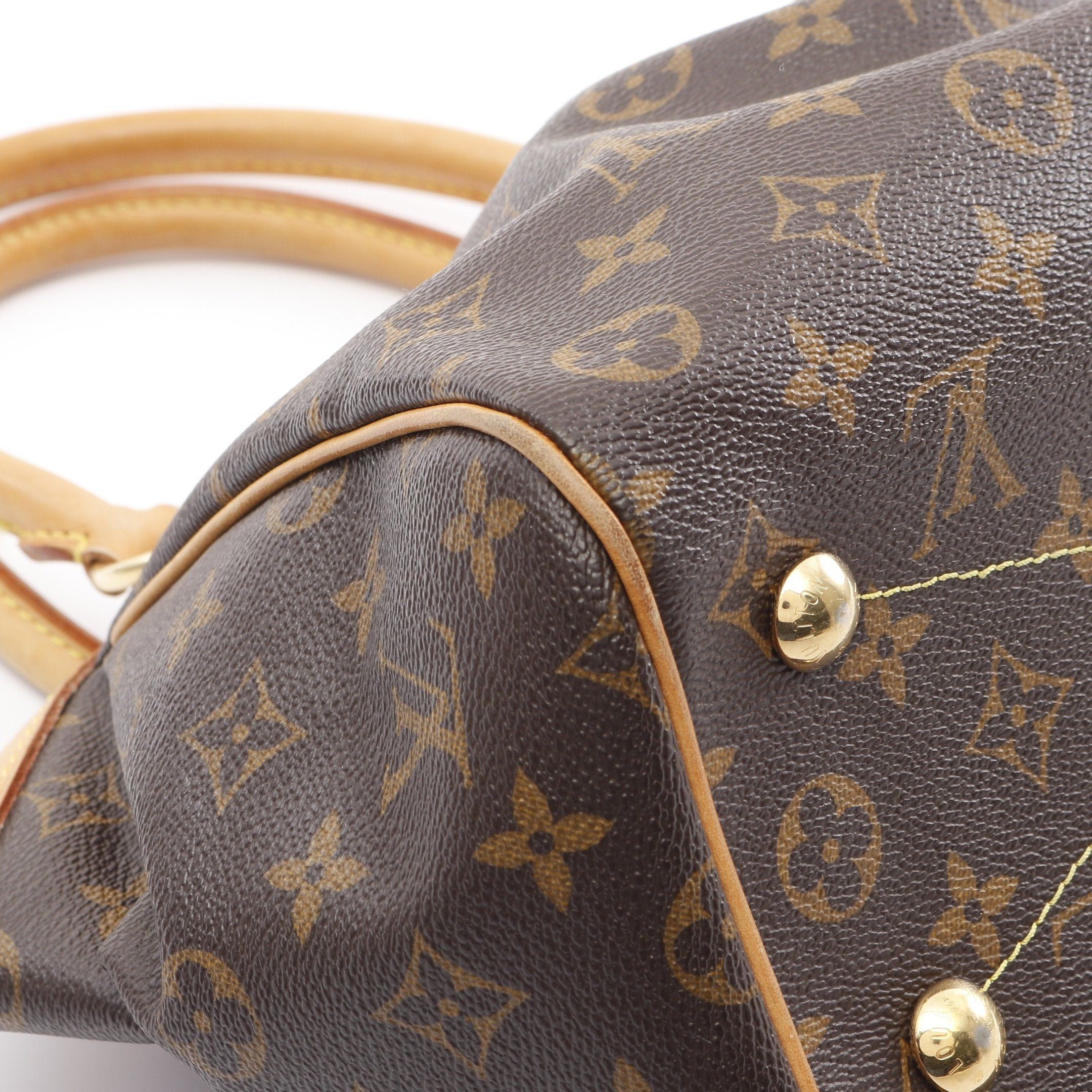 Louis Vuitton Louis Vuitton Tivoli Pm Monogram Handbag Leather Brown Size ONE SIZE - 6 Thumbnail