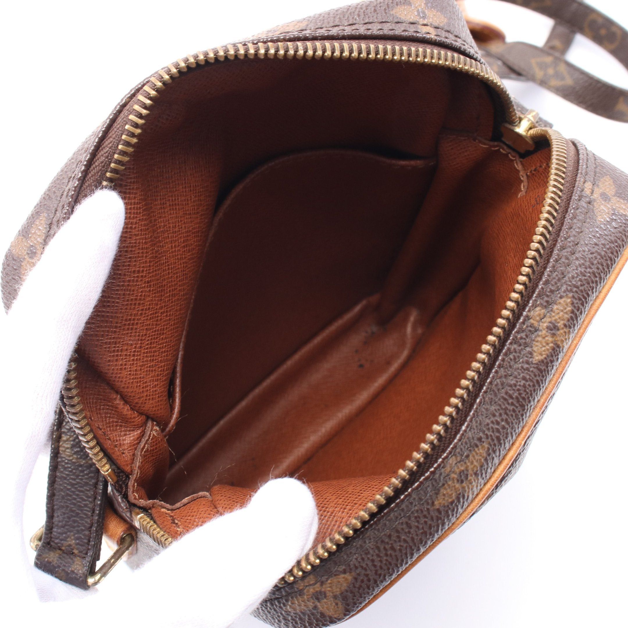 Louis Vuitton Louis Vuitton Danube Monogram Shoulder Bag Leather Brown Size ONE SIZE - 3 Thumbnail