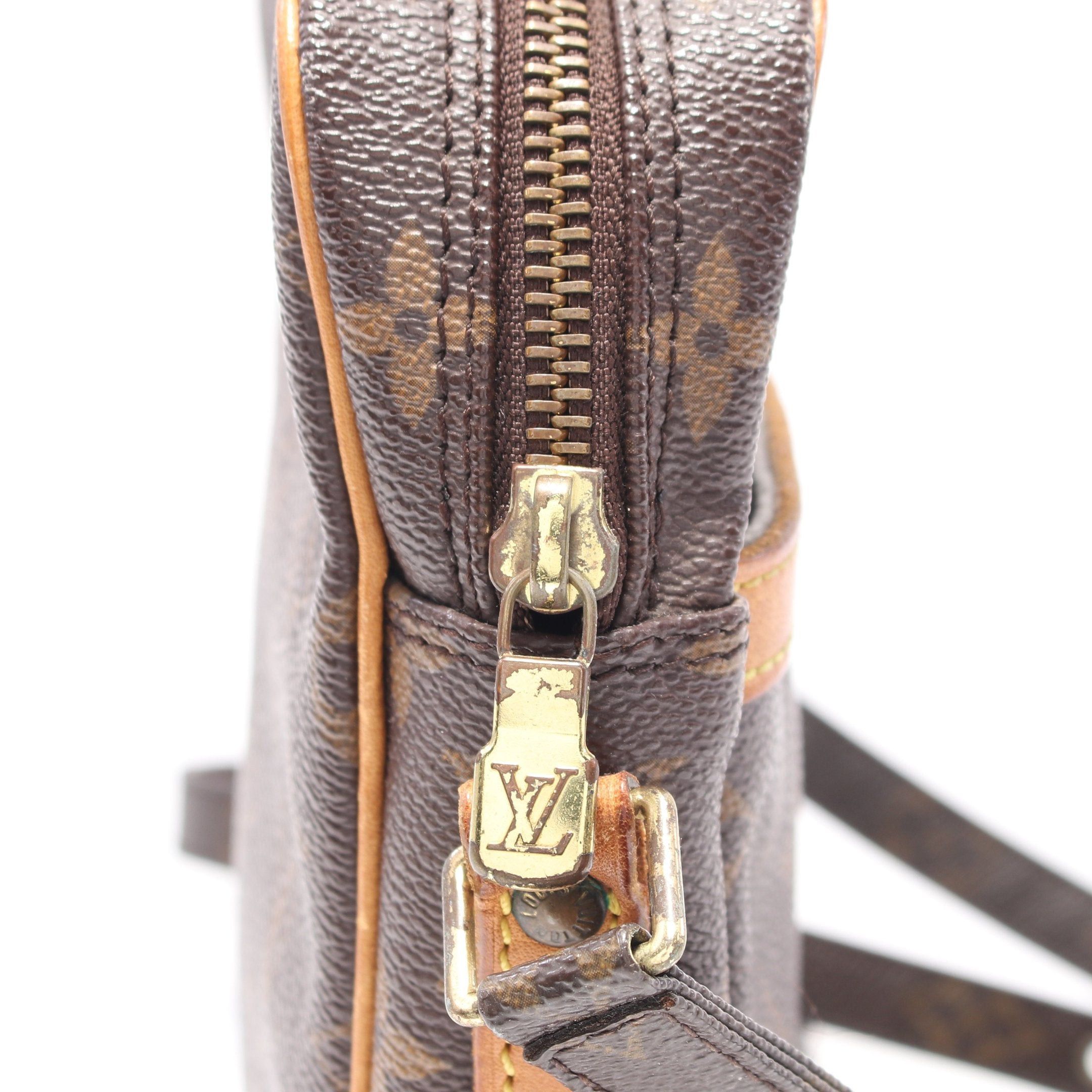 Louis Vuitton Louis Vuitton Danube Monogram Shoulder Bag Leather Brown Size ONE SIZE - 10 Thumbnail