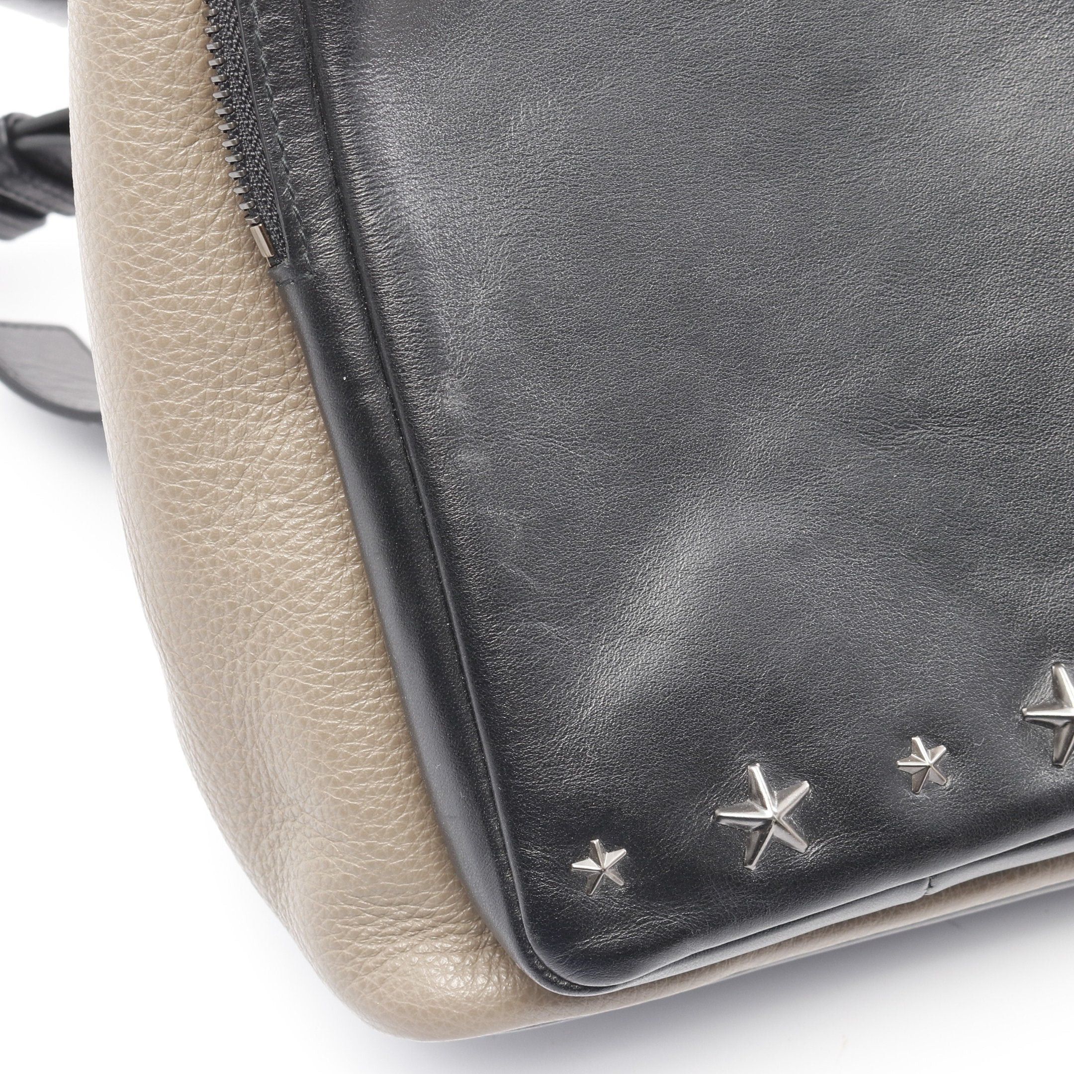 Jimmy Choo Jimmy Choo Lenox Backpack Rucksack Star Studs Leather Gray Brown Black Size ONE SIZE - 11 Thumbnail