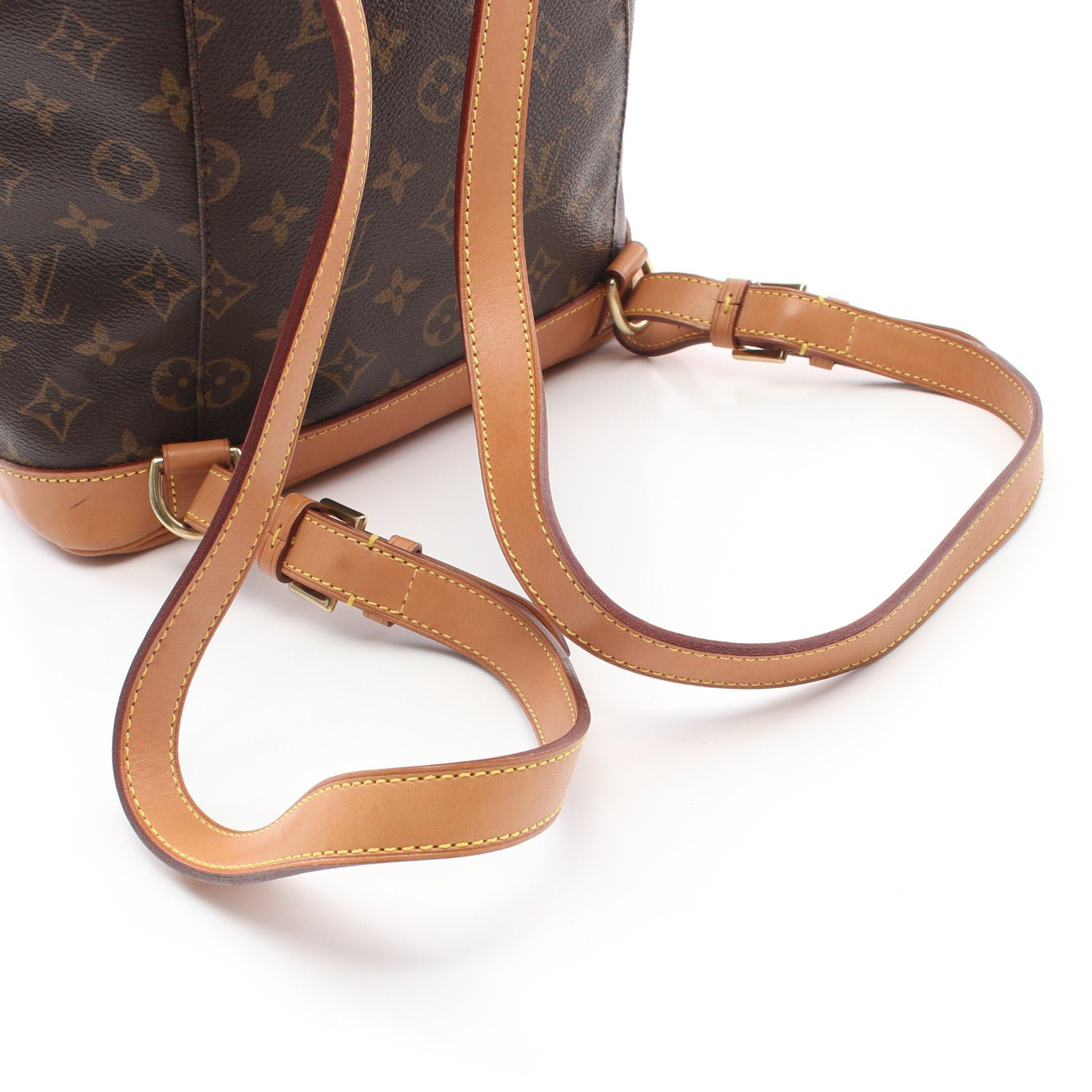 Louis Vuitton Louis Vuitton Montsouris Mm Monogram Backpack Rucksack Leather Brown Size ONE SIZE - 6 Thumbnail